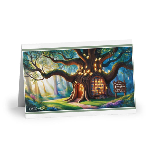 The Dreamer's Bookshop - Tree and Books Card - The Dreamer's Bookshop.