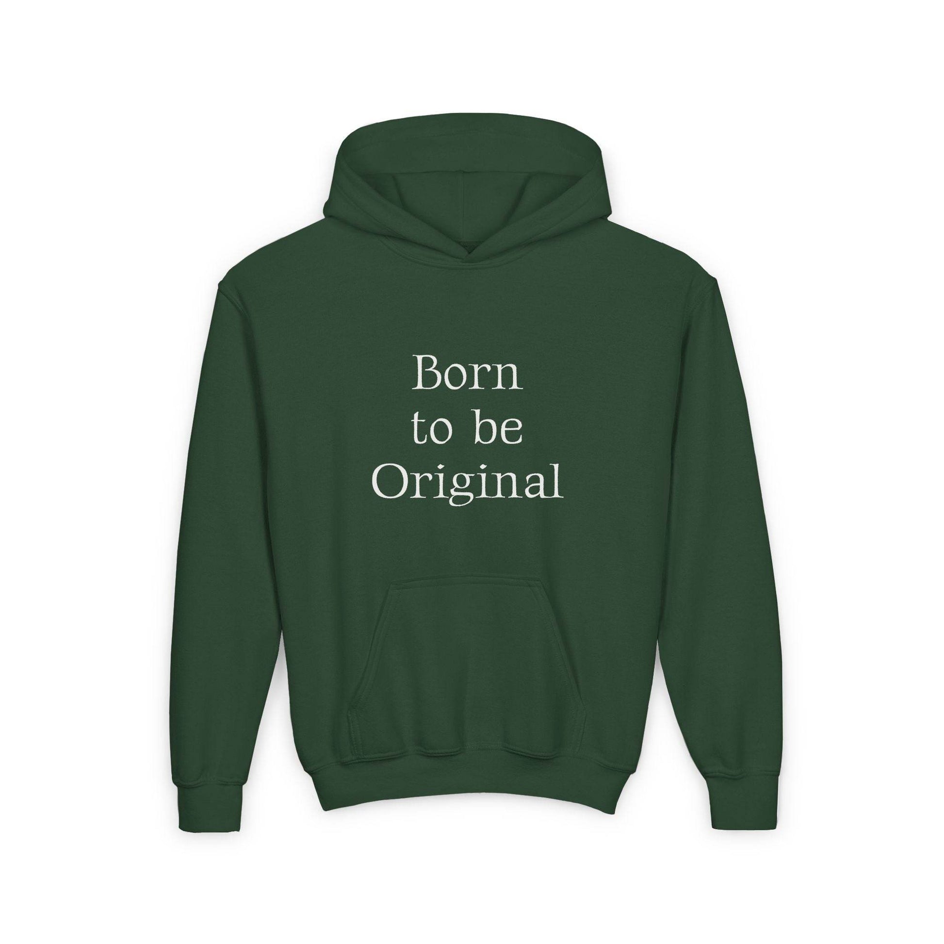 EU - Youth Heavy Blend Hoodie - 'Born to be Original' - Indie Author Inspired Sweatshirt - The Dreamer's Bookshop.