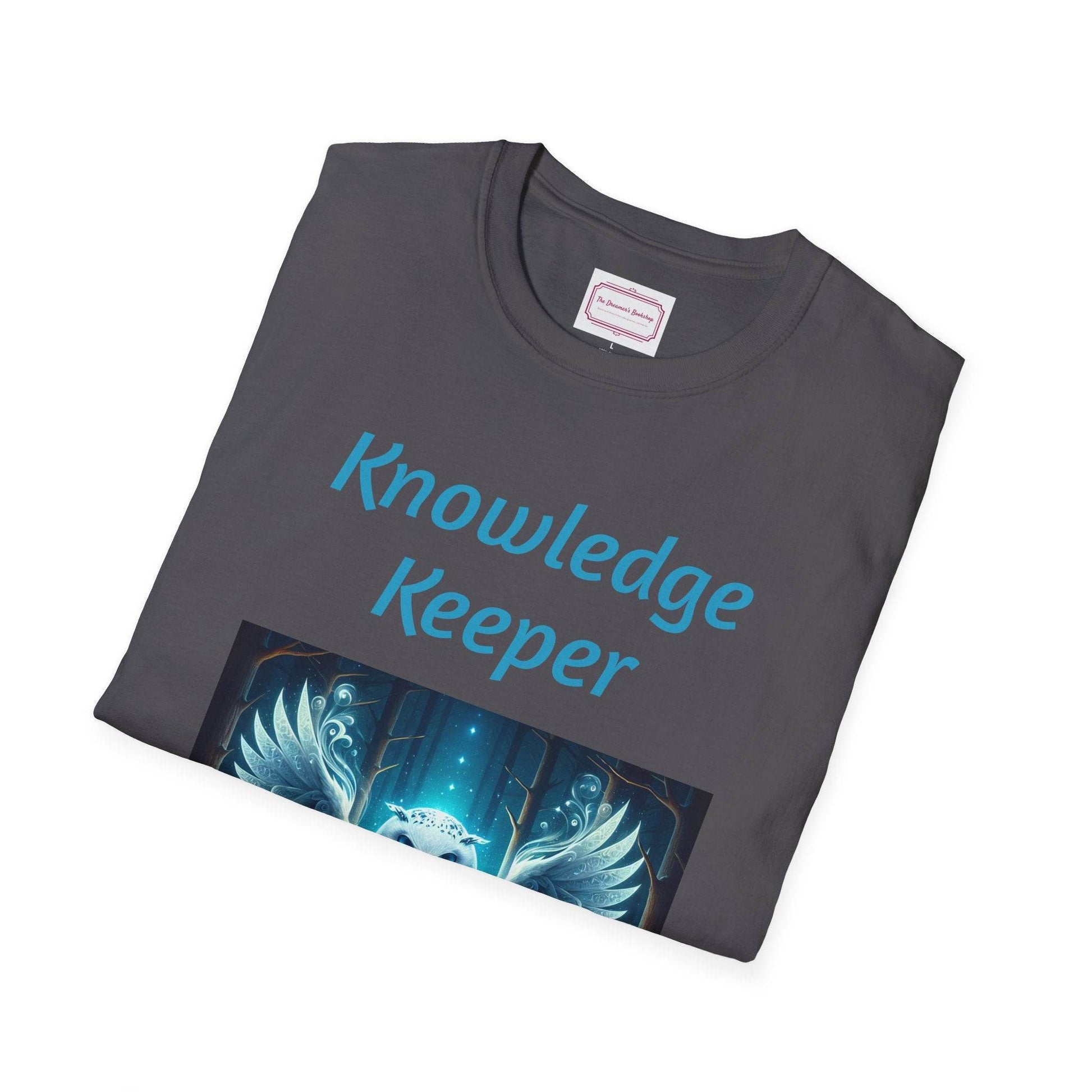 Knowledge Keeper Owl T-Shirt for Book Lovers - Proud Reader - The Dreamer's Bookshop.