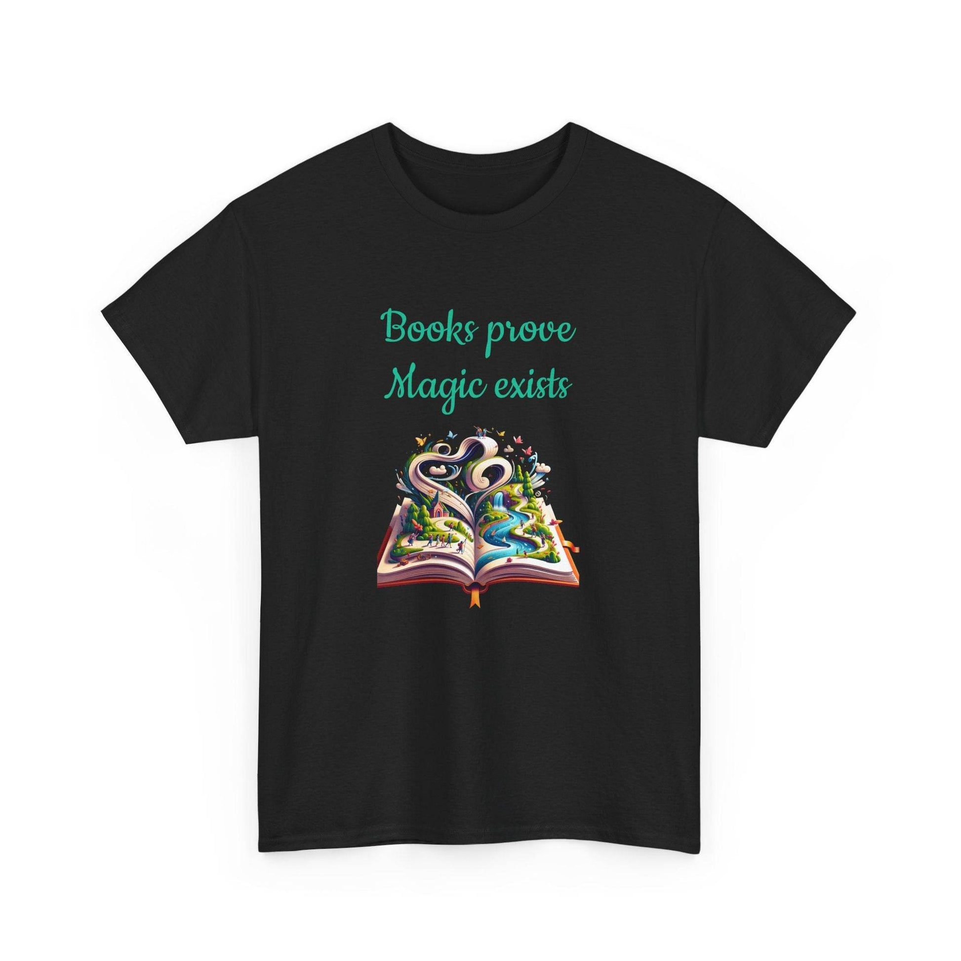 Magic Exists -A Unisex Heavy Cotton Tee - Perfect Gift for Book Lovers - The Dreamer's Bookshop.