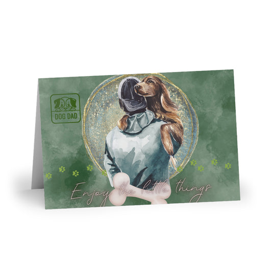 The Dreamer's Bookshop "Dog dad" Enjoy the Little Things Card - The Dreamer's Bookshop.