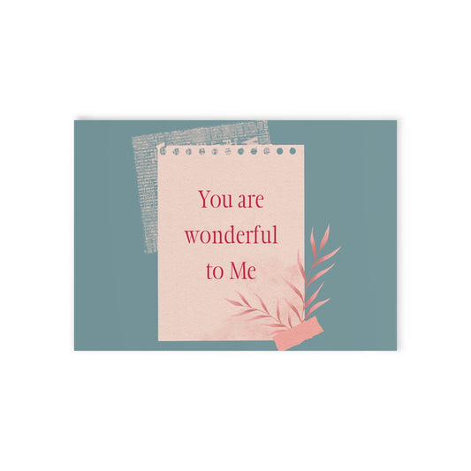 The Dreamer's Bookshop Appreciation "You are Wonderful" Print Card - The Dreamer's Bookshop.