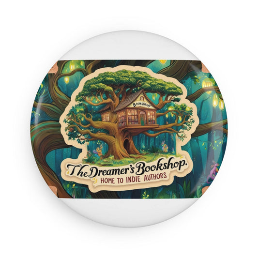 Cozy The Dreamer's Bookshop Button Magnet - A gift for Book Lovers - The Dreamer's Bookshop.