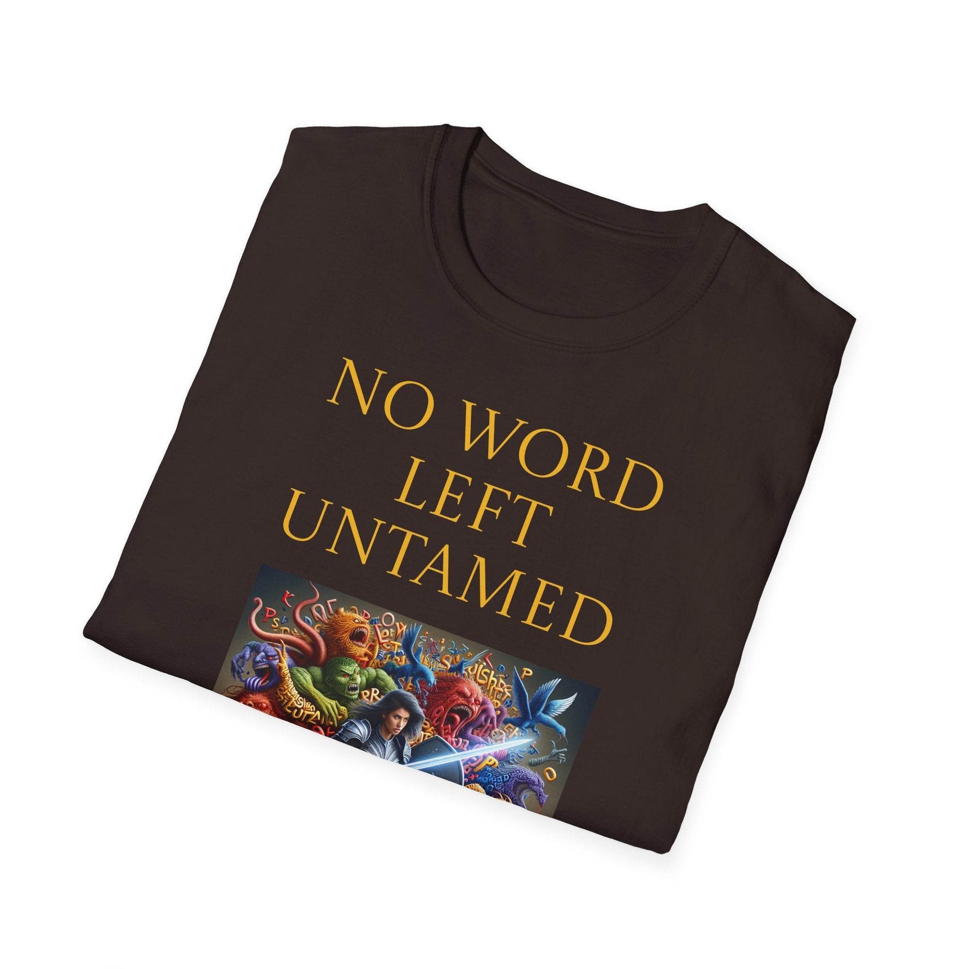 Inspirational Unisex Softstyle T-Shirt - 'No Word' Creative Design - The Dreamer's Bookshop.