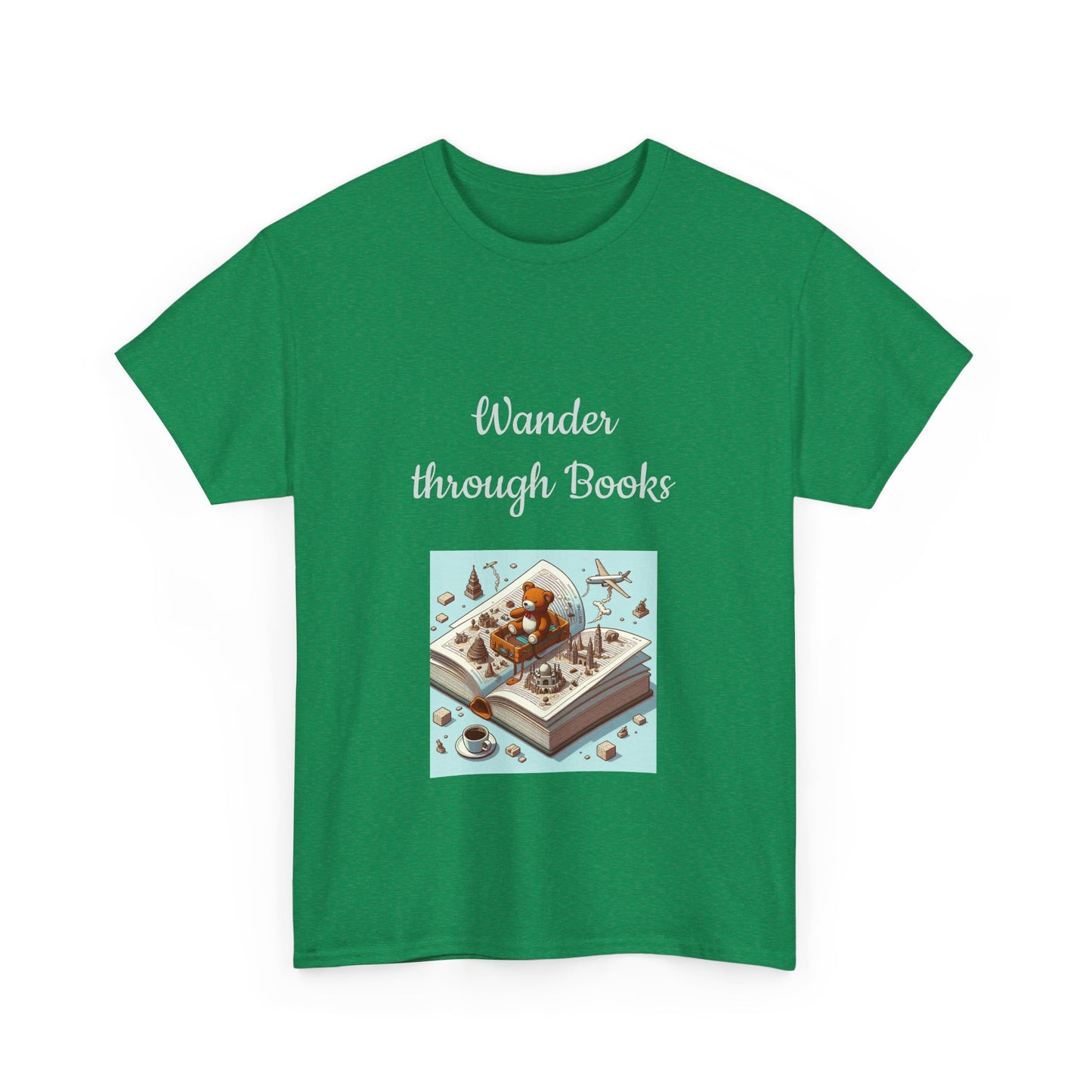 Book Lover's Unisex Heavy Cotton Tee - "Wander" - The Dreamer's Bookshop.
