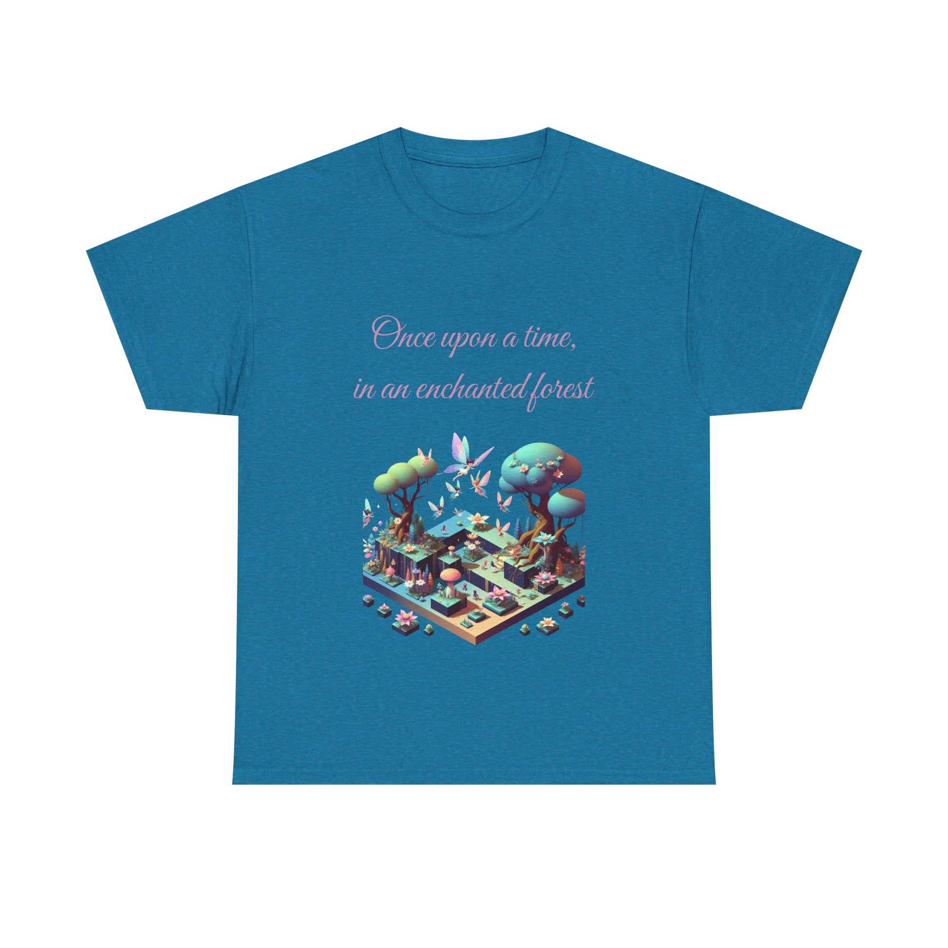 Book Lover's Unisex Heavy Cotton Tee - "Enchanted Forest" - The Dreamer's Bookshop.