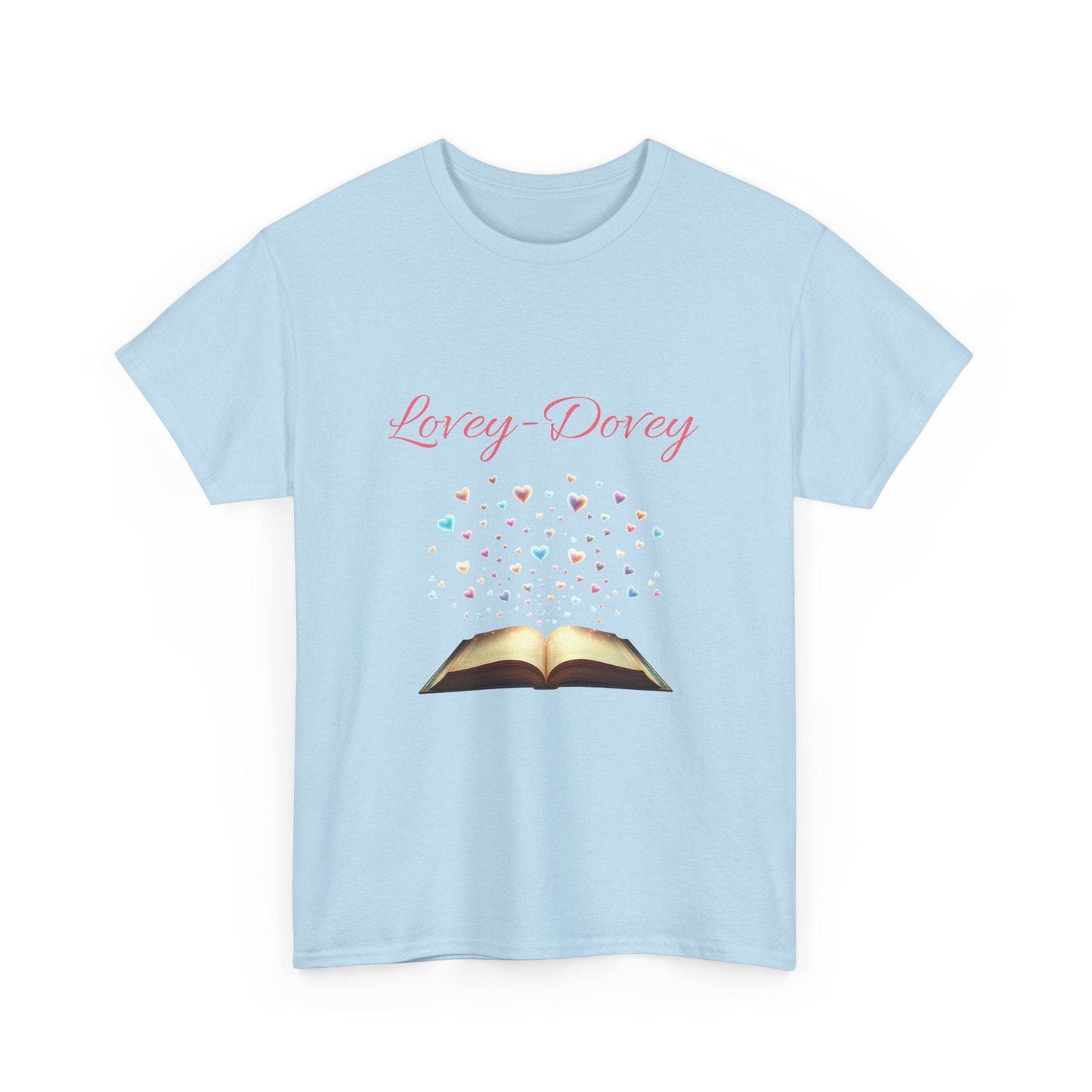 Lovey-Dovey - Graphic Tee - Unisex Heavy Cotton T-Shirt for Book Lovers - The Dreamer's Bookshop.
