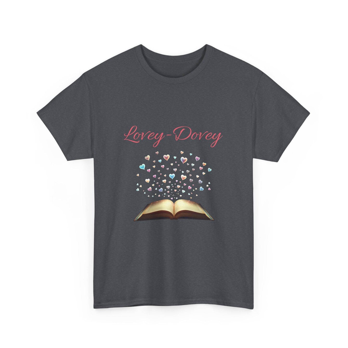 Lovey-Dovey - Graphic Tee - Unisex Heavy Cotton T-Shirt for Book Lovers - The Dreamer's Bookshop.