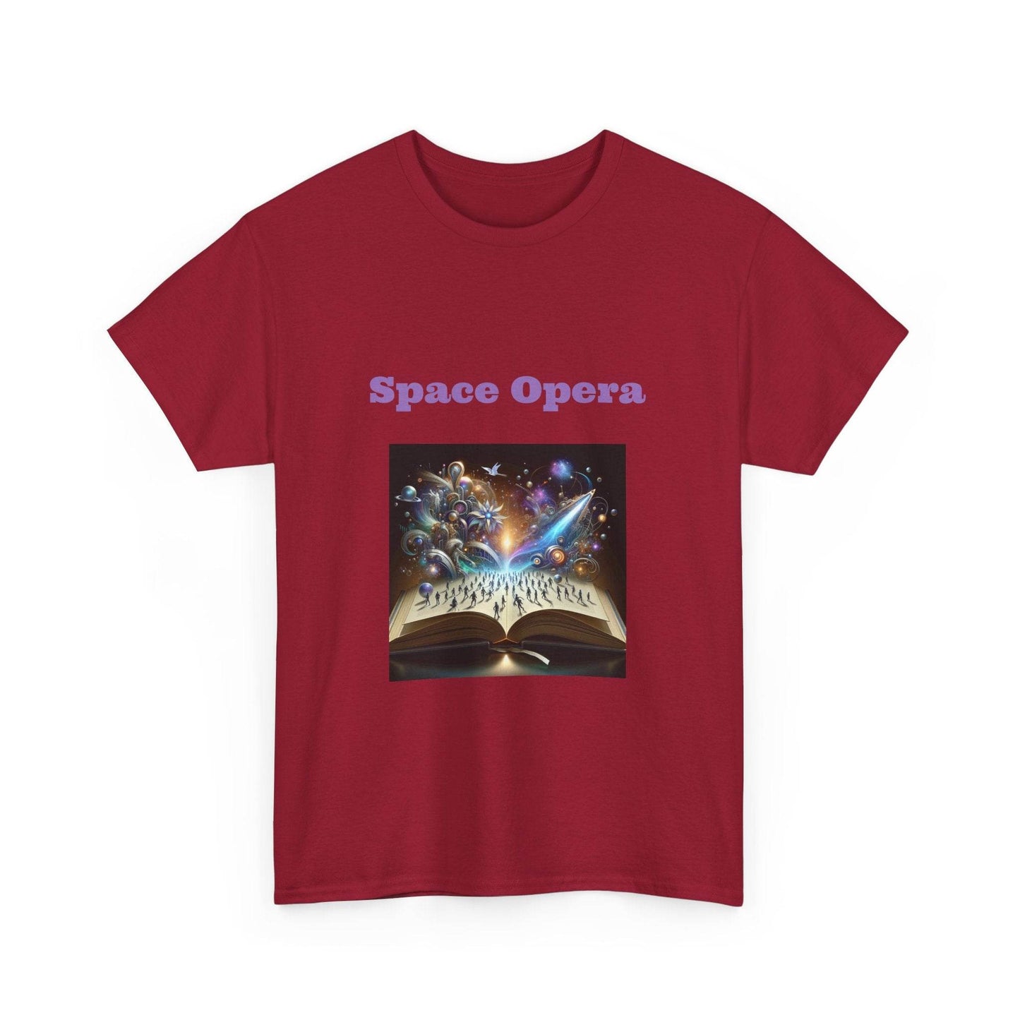 Space Opera - Graphic Tee - Unisex Heavy Cotton T-Shirt Sci-Fi Books - The Dreamer's Bookshop.