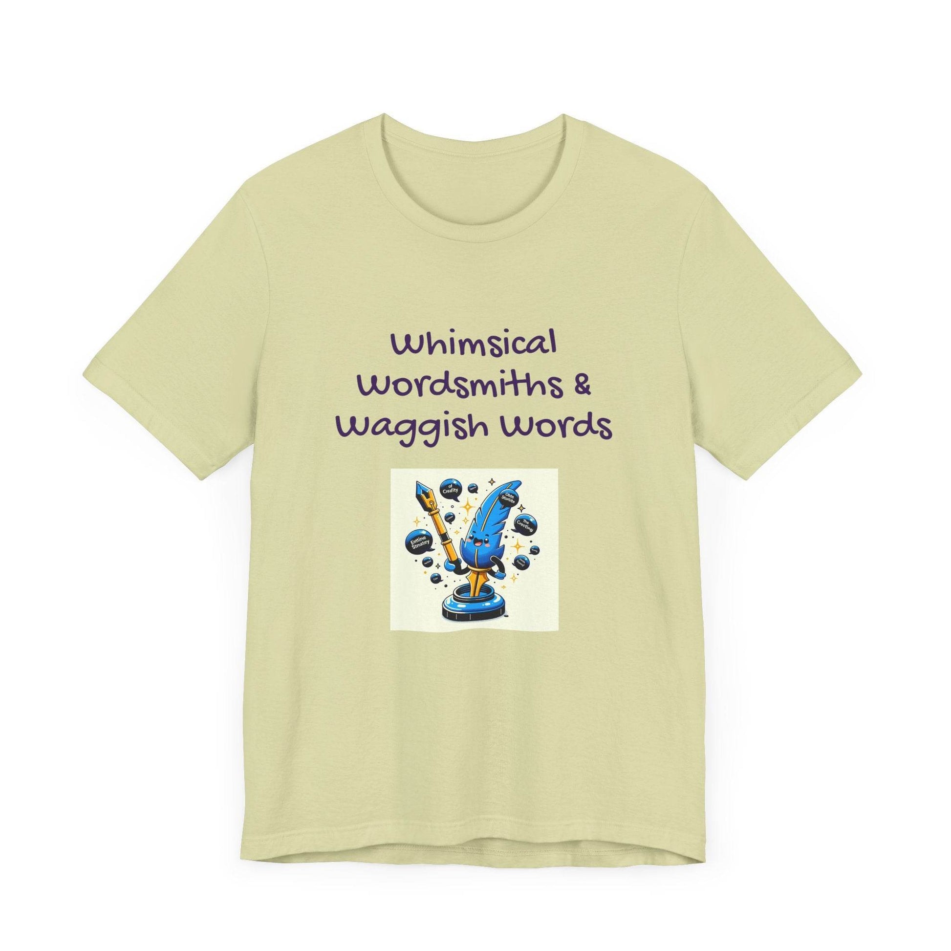 Whimsical Wordsmith Unisex Jersey Tee - Fun Graphic for Writers & Word Lovers - The Dreamer's Bookshop.