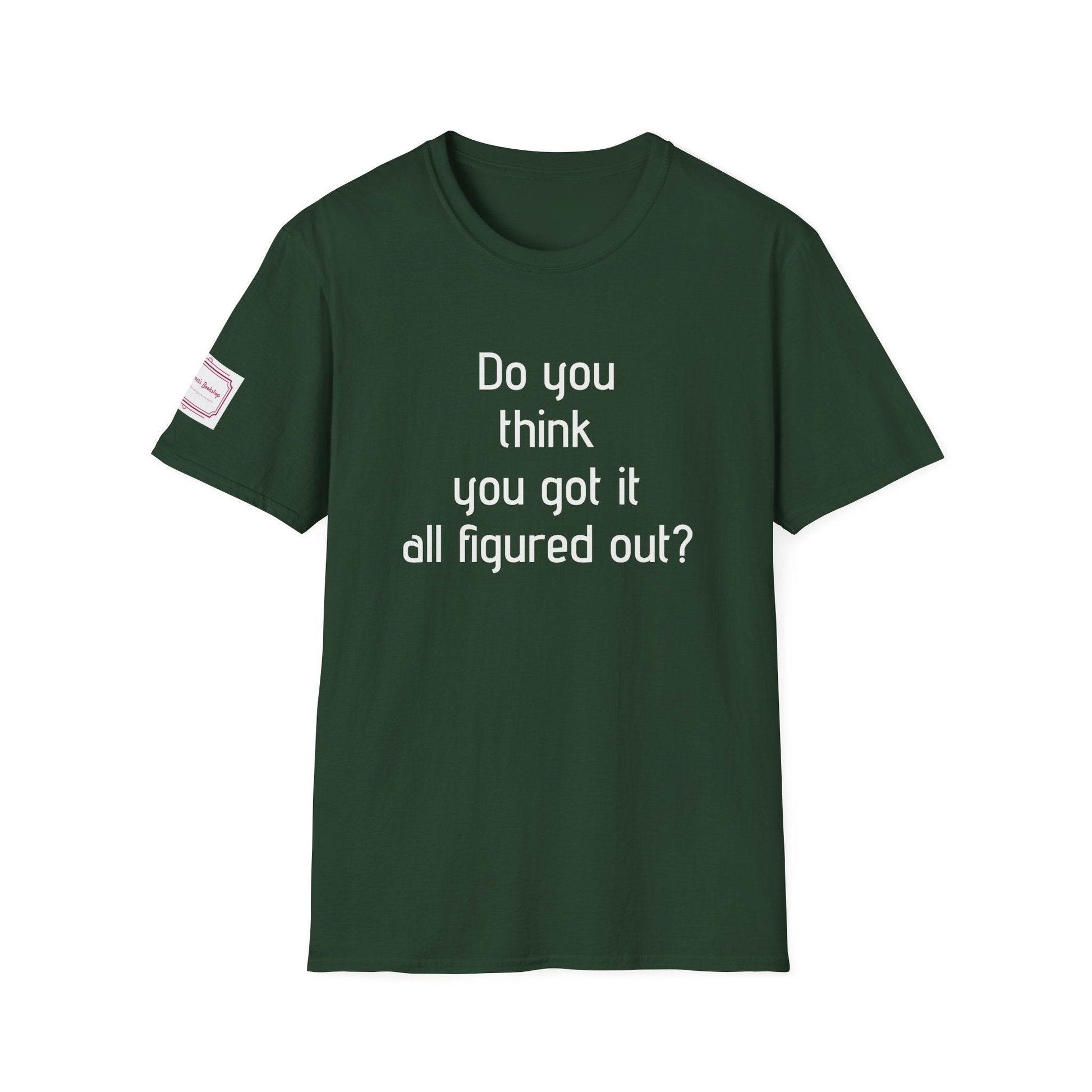 Inspirational Unisex Softstyle T-Shirt - 'Think Again' Motivational Design - The Dreamer's Bookshop.