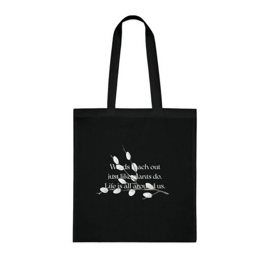 Inspirational Cotton Tote Bag - "Words Reach Out" by The Dreamer's Bookshop