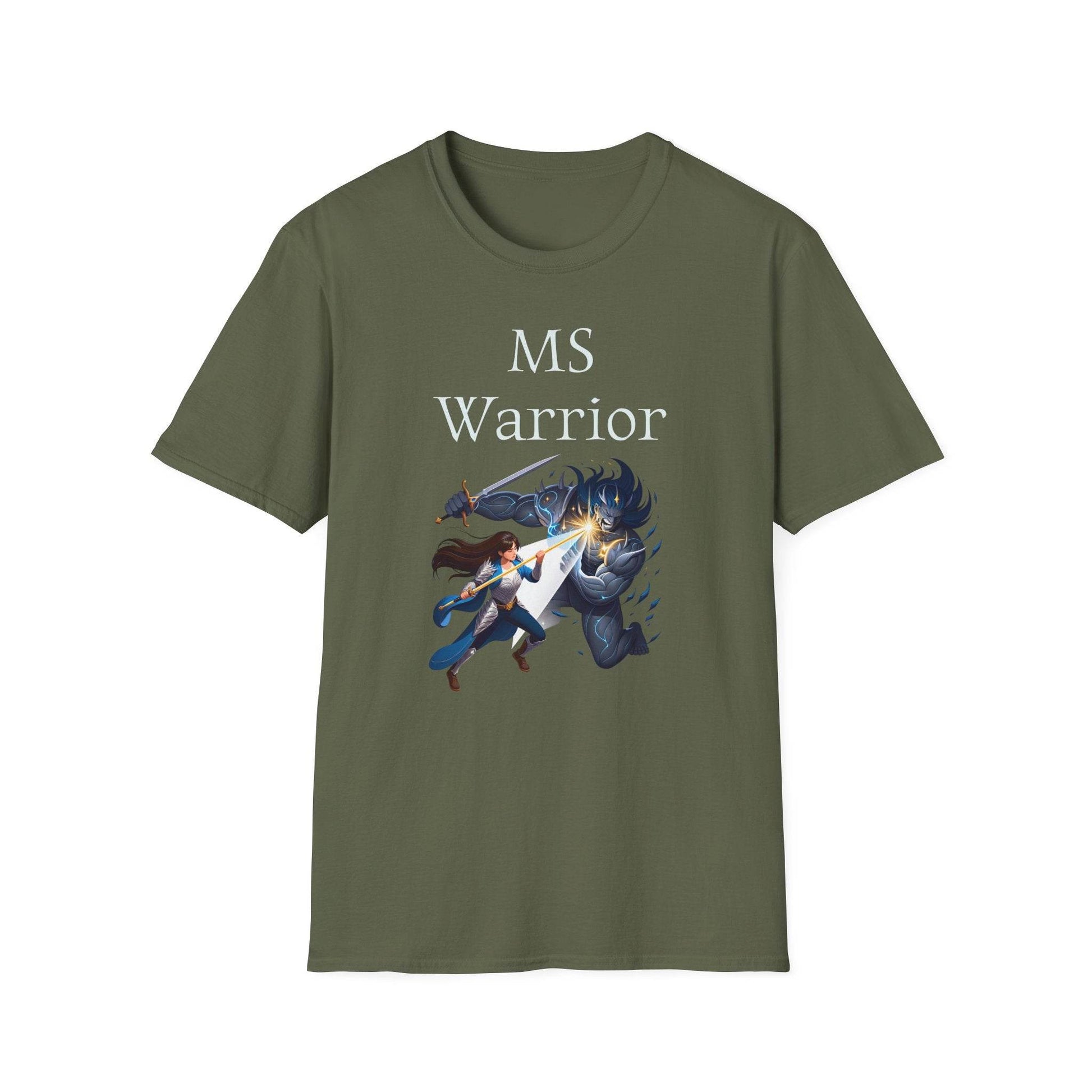 M.S. Warrior Unisex Softstyle T-Shirt - What's Your Battle? - The Dreamer's Bookshop.