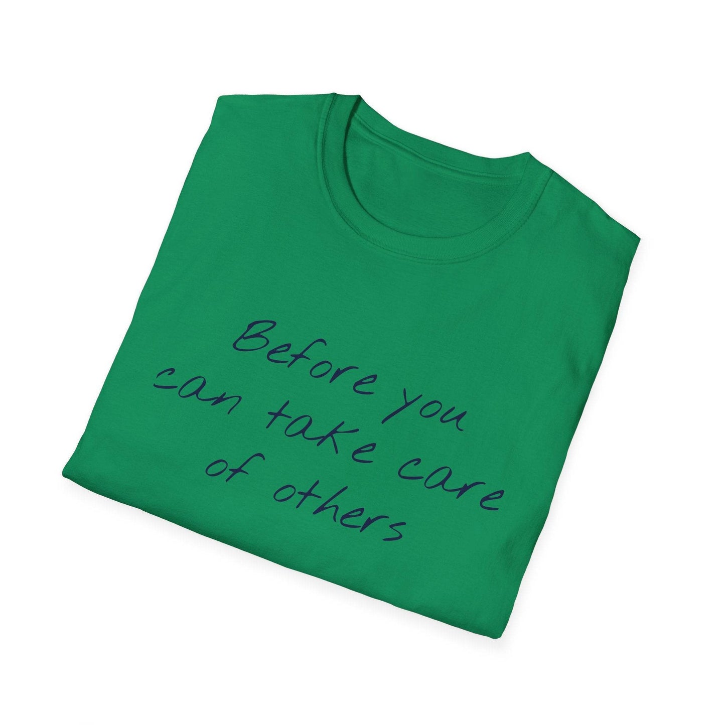Unisex Softstyle T-Shirt - 'Take Care' Inspirational - The Dreamer's Bookshop.