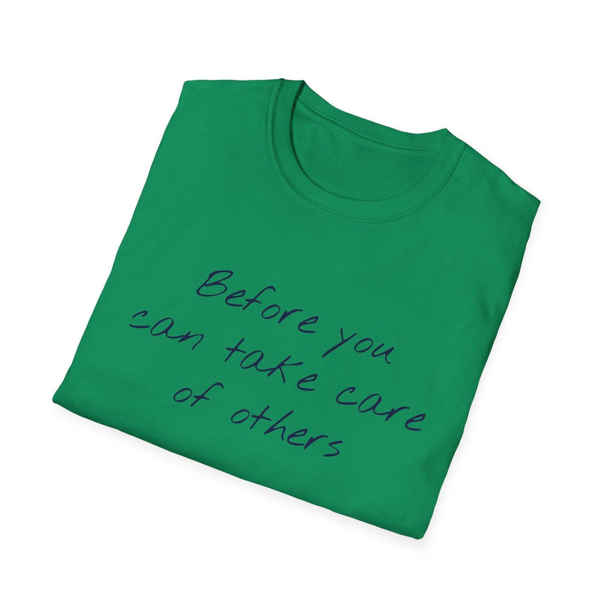 Unisex Softstyle T-Shirt - 'Take Care' Inspirational - The Dreamer's Bookshop.