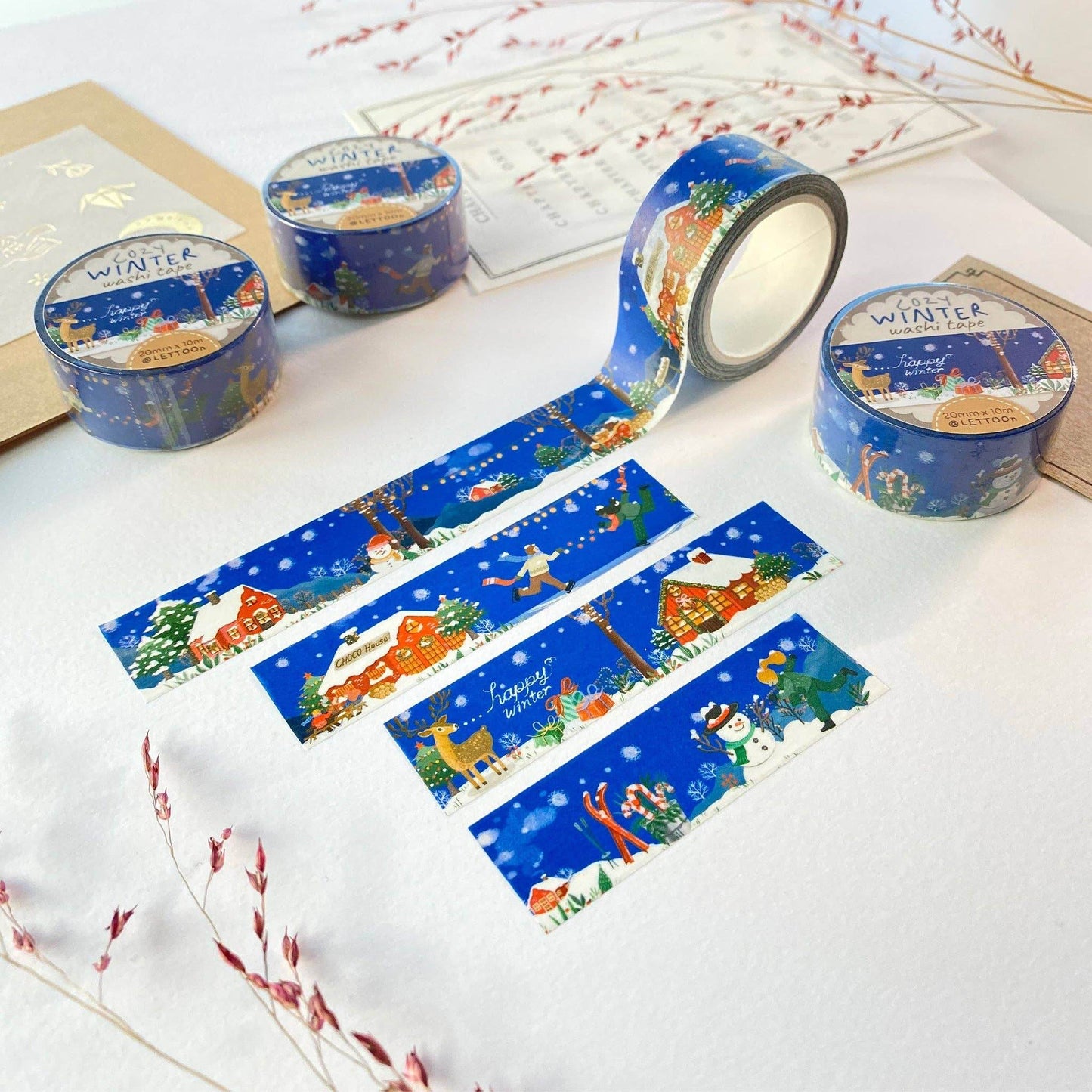 LETTOOn - Washi-tape - Gezellige Winter - The Dreamer's Bookshop.