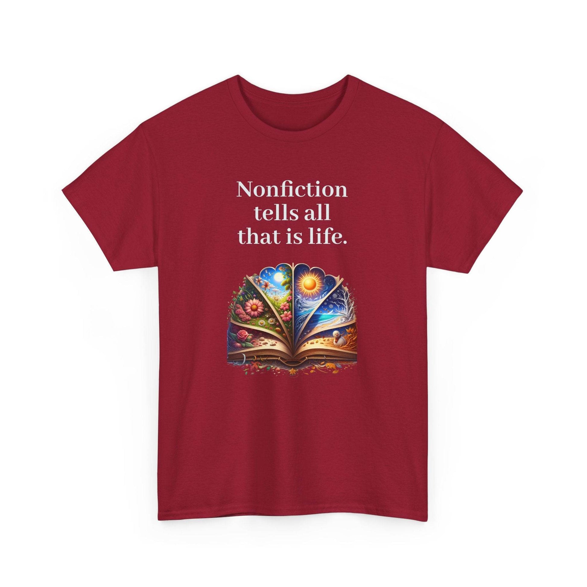 That is Life - Graphic Tee - Unisex Heavy Cotton T-Shirt Nonfiction Books - The Dreamer's Bookshop.