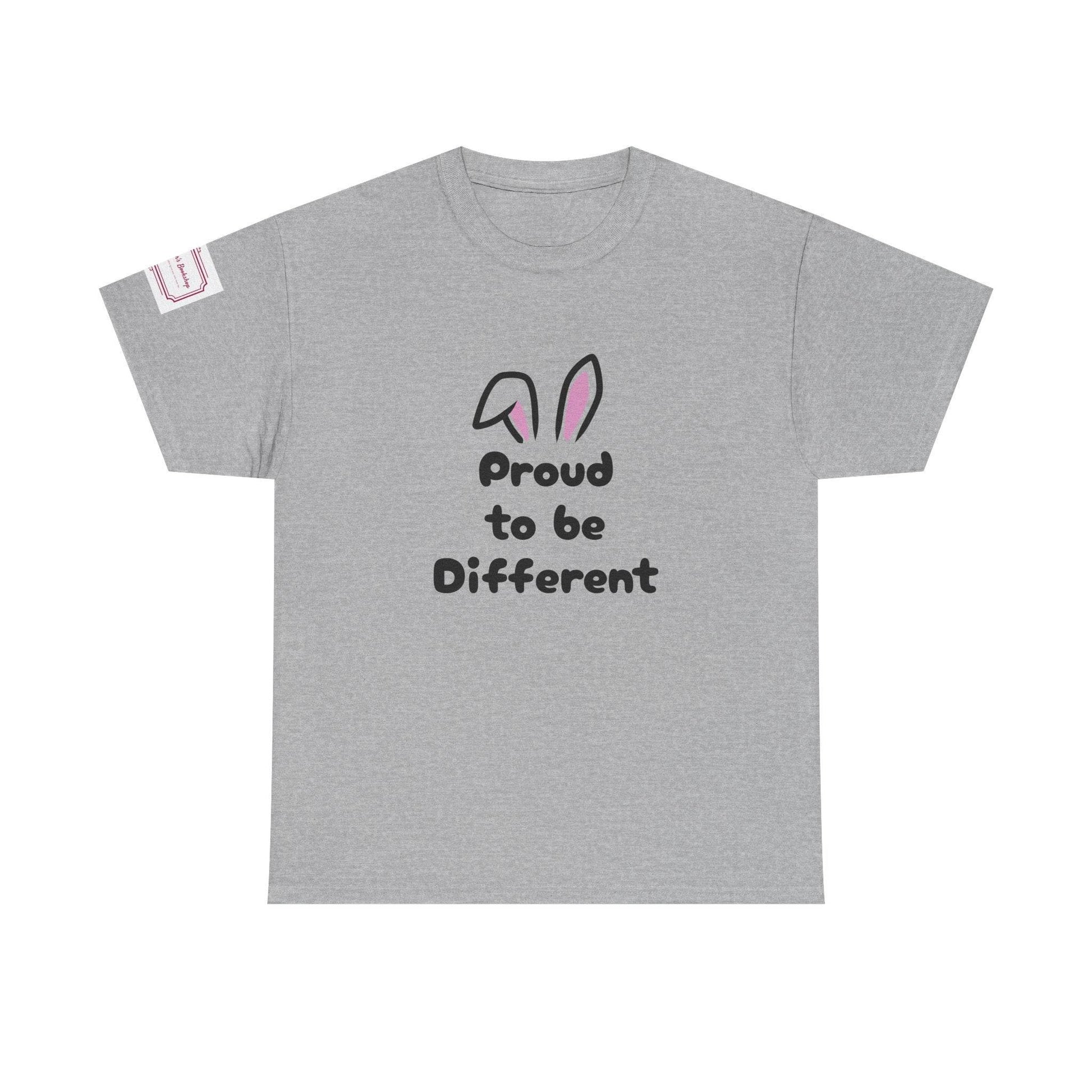 Proud to Be Different Unisex Heavy Cotton Tee – Celebrate Uniqueness - The Dreamer's Bookshop.