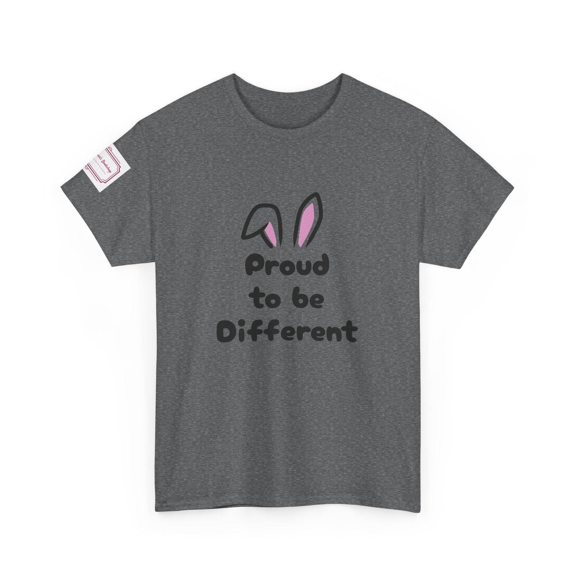 Proud to Be Different Unisex Heavy Cotton Tee – Celebrate Uniqueness - The Dreamer's Bookshop.