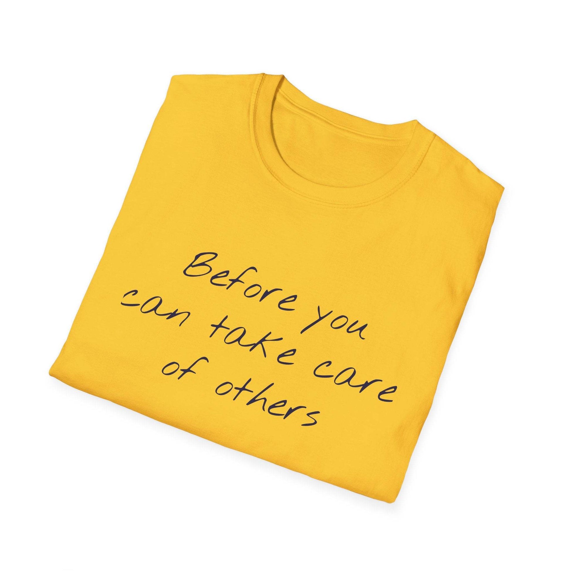 Unisex Softstyle T-Shirt - 'Take Care' Inspirational - The Dreamer's Bookshop.