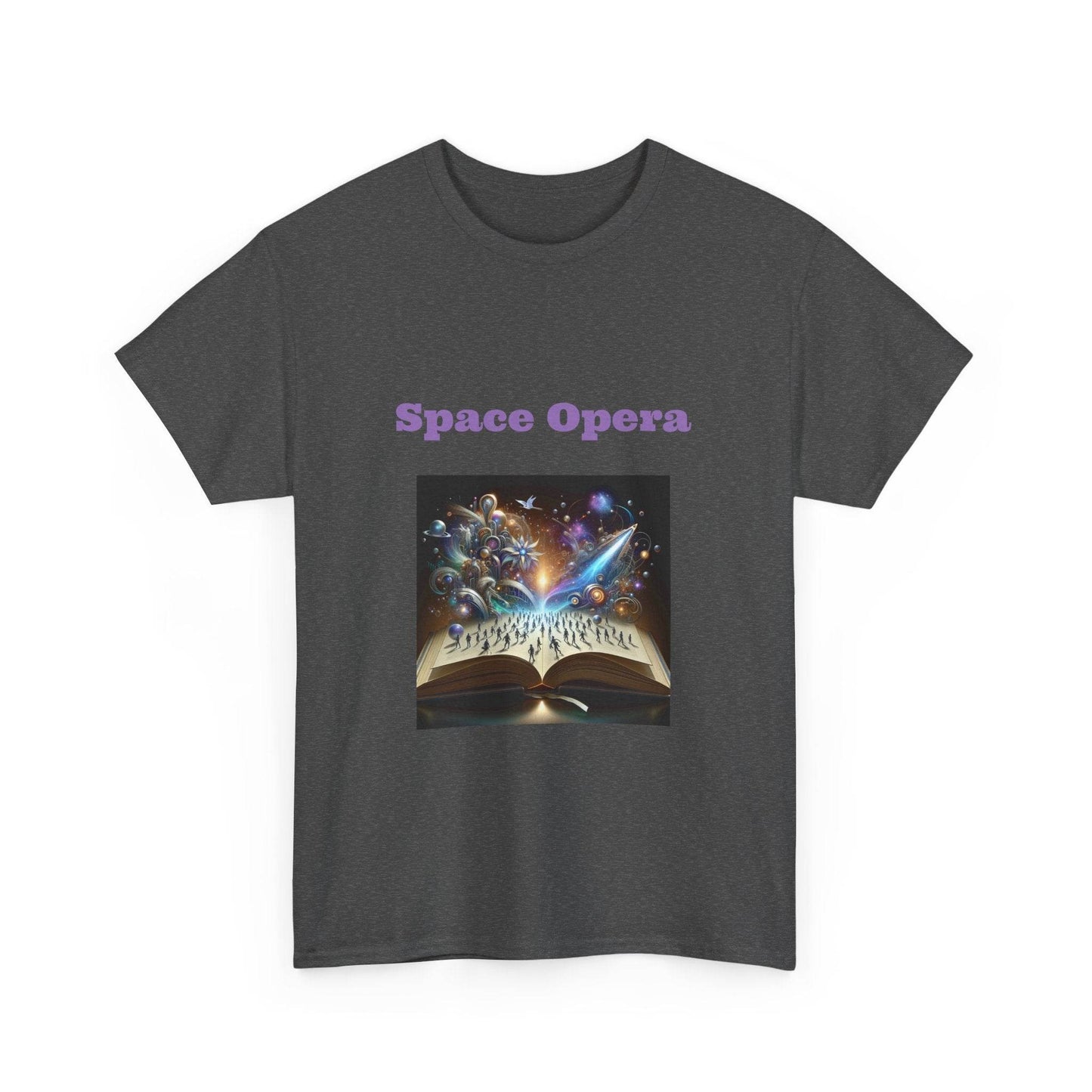 Space Opera - Graphic Tee - Unisex Heavy Cotton T-Shirt Sci-Fi Books - The Dreamer's Bookshop.