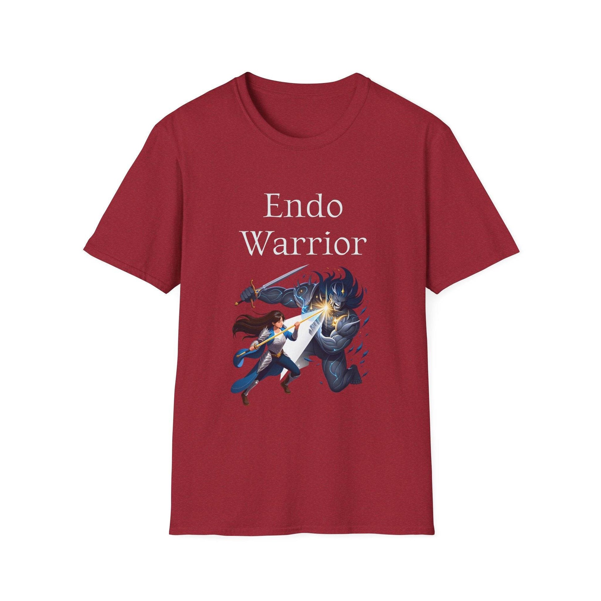 Endometriosis Warrior Unisex Softstyle T-Shirt - Empowering Battle for Women's Health - The Dreamer's Bookshop.