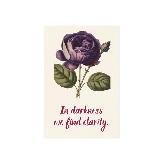 The Dreamer's Bookshop - Love Yourself Card "In darkness" - The Dreamer's Bookshop.