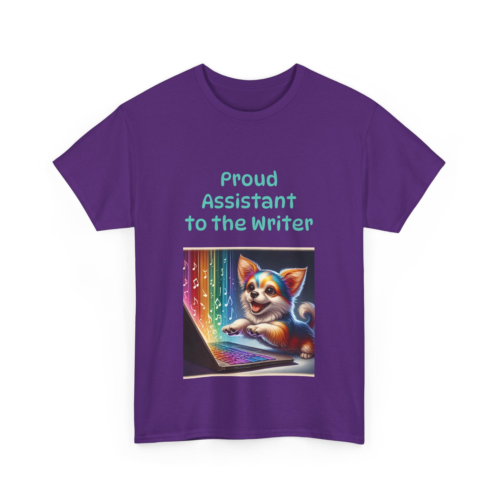 Book Lover's Unisex Heavy Cotton Tee - "Assistant Writer" - The Dreamer's Bookshop.