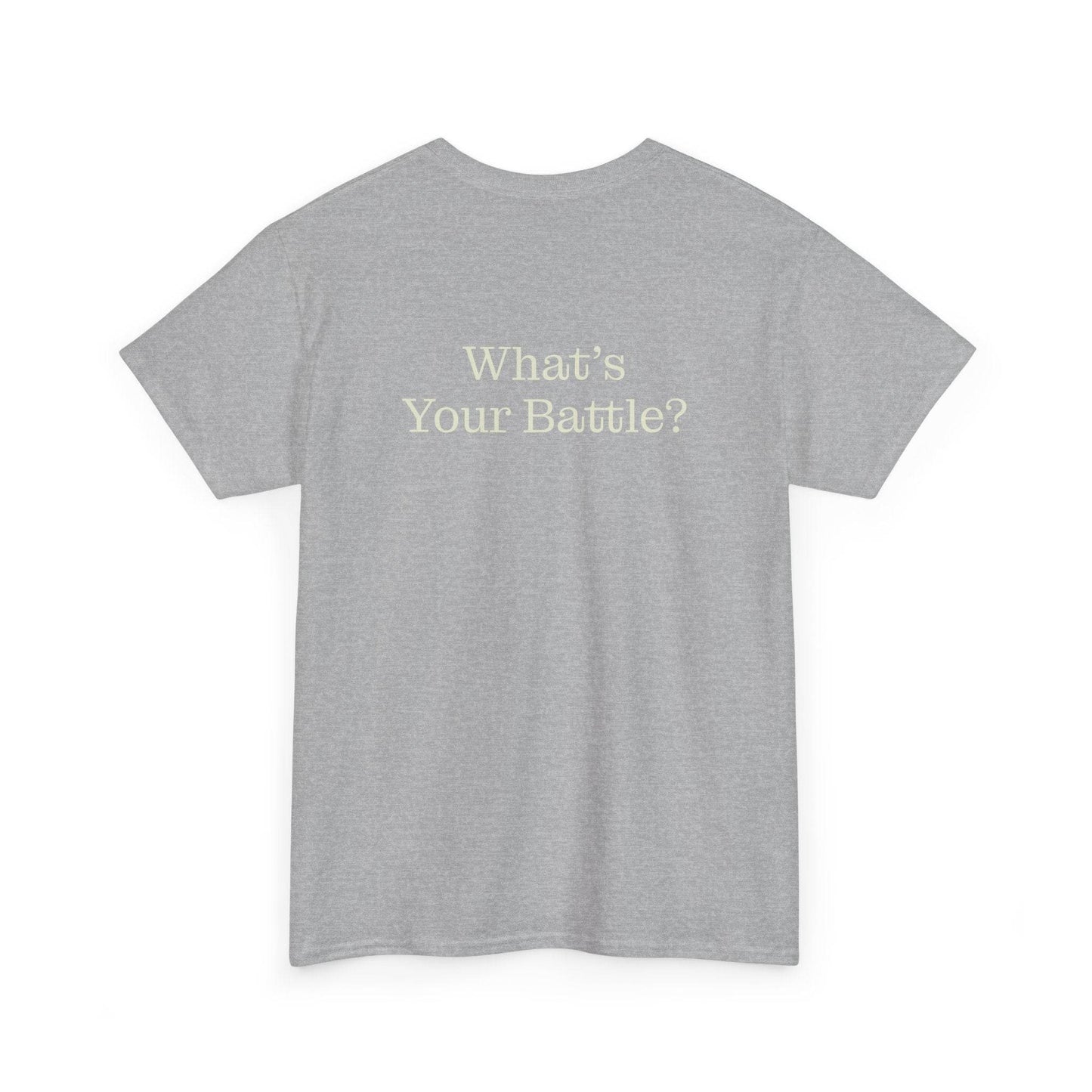 Chronic Pain Warrior Unisex Heavy Cotton Tee - Inspirational Battle T-Shirt - The Dreamer's Bookshop.