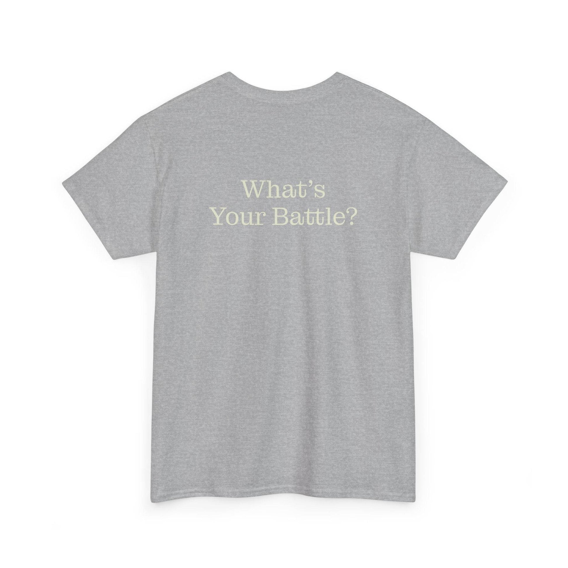 Chronic Pain Warrior Unisex Heavy Cotton Tee - Inspirational Battle T-Shirt - The Dreamer's Bookshop.