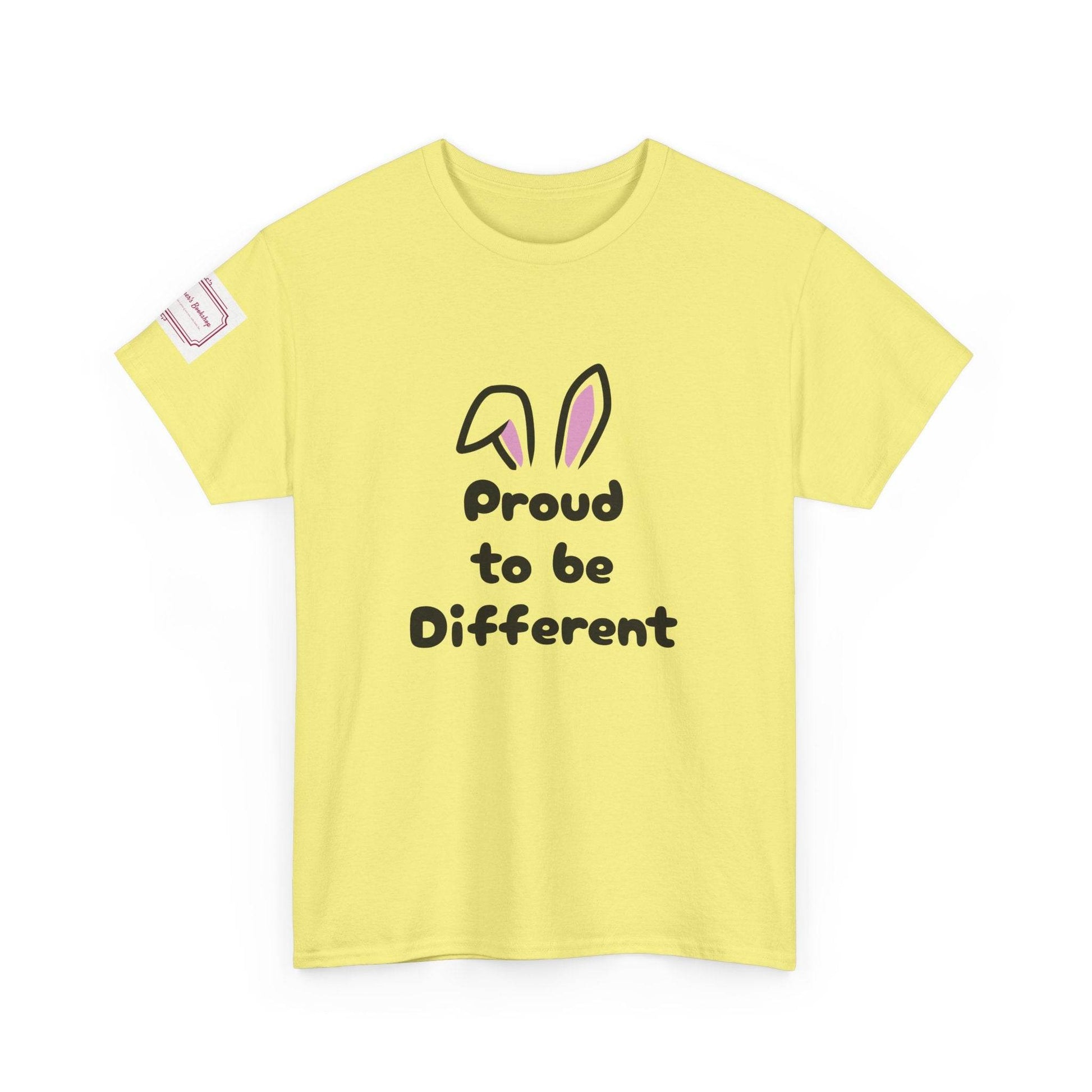 Proud to Be Different Unisex Heavy Cotton Tee – Celebrate Uniqueness - The Dreamer's Bookshop.