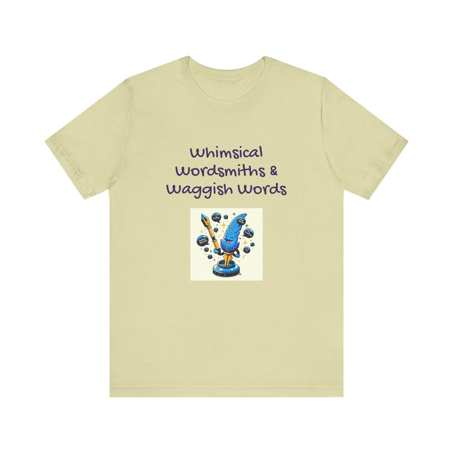 Whimsical Wordsmith Unisex Jersey Tee - Fun Graphic for Writers & Word Lovers - The Dreamer's Bookshop.