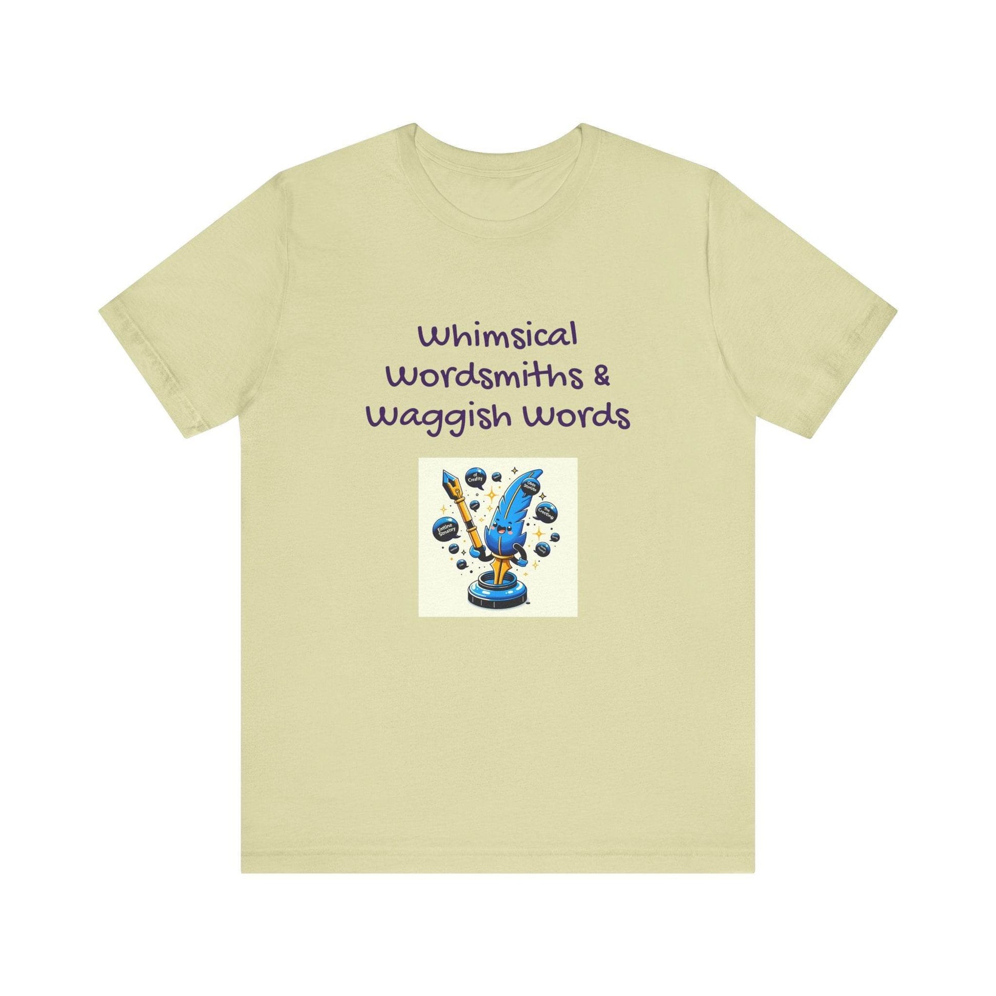 Whimsical Wordsmith Unisex Jersey Tee - Fun Graphic for Writers & Word Lovers - The Dreamer's Bookshop.