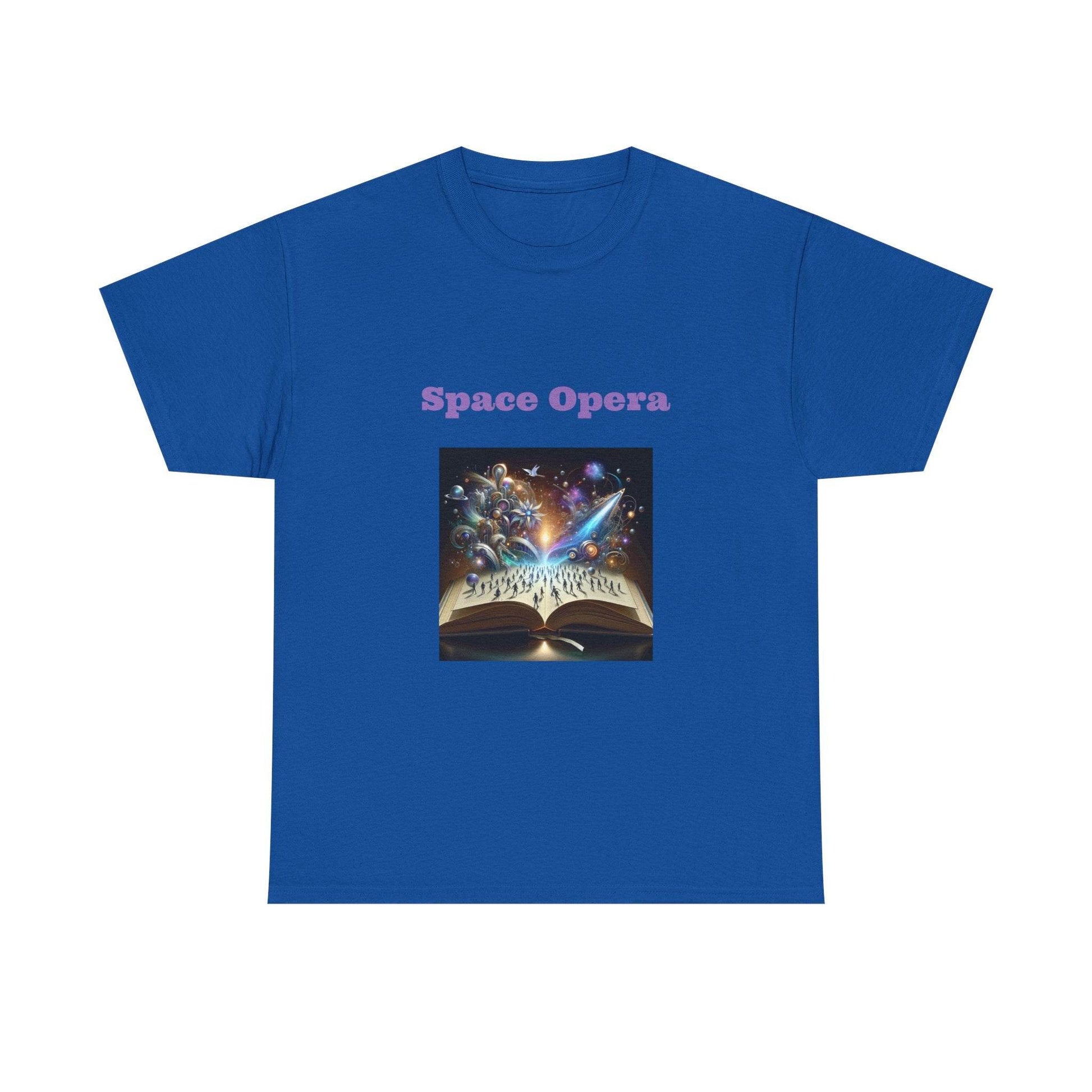 Space Opera - Graphic Tee - Unisex Heavy Cotton T-Shirt Sci-Fi Books - The Dreamer's Bookshop.