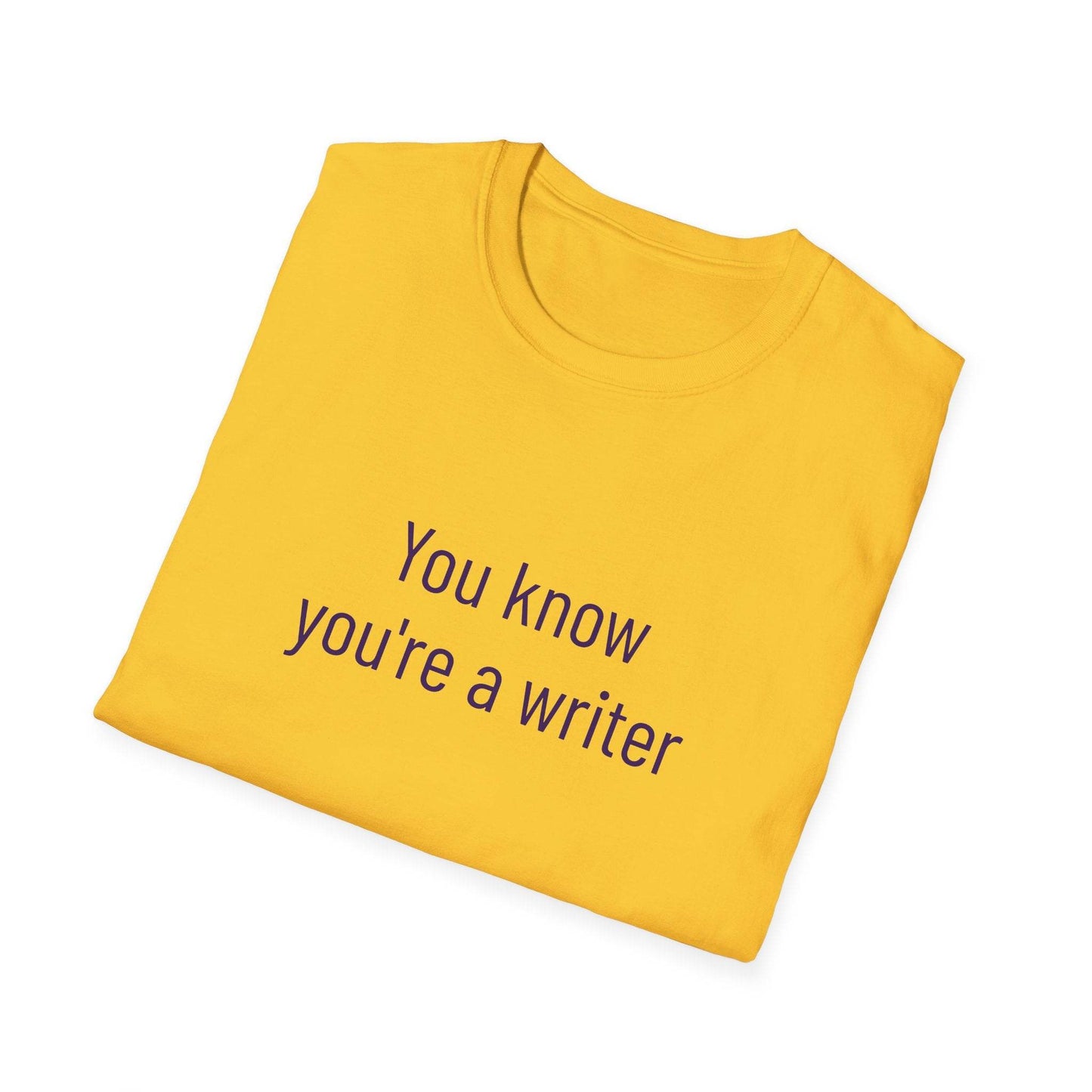 Inspirational Unisex Softstyle T-Shirt - 'You Know' Philosophical Design - The Dreamer's Bookshop.