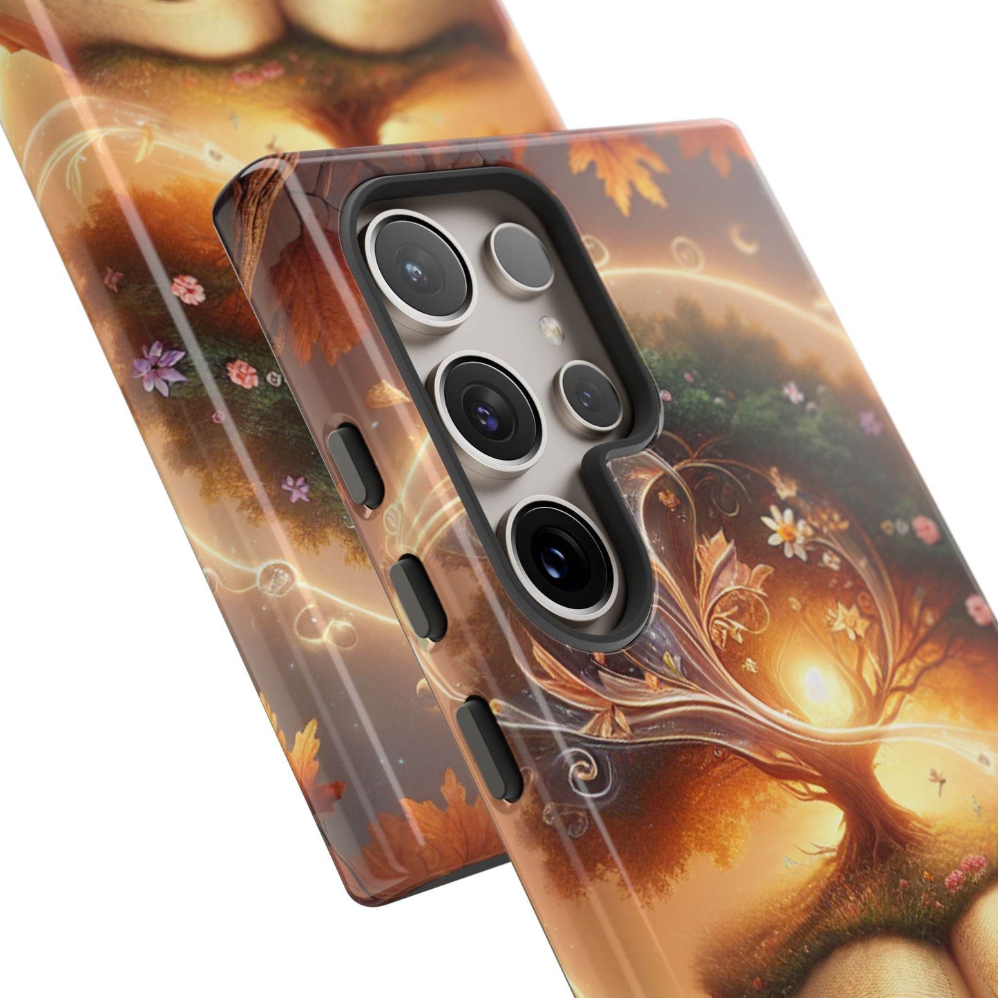 Nature-Inspired iPhone & Samsung Phone Case with Tree of Life Design - The Dreamer's Bookshop.