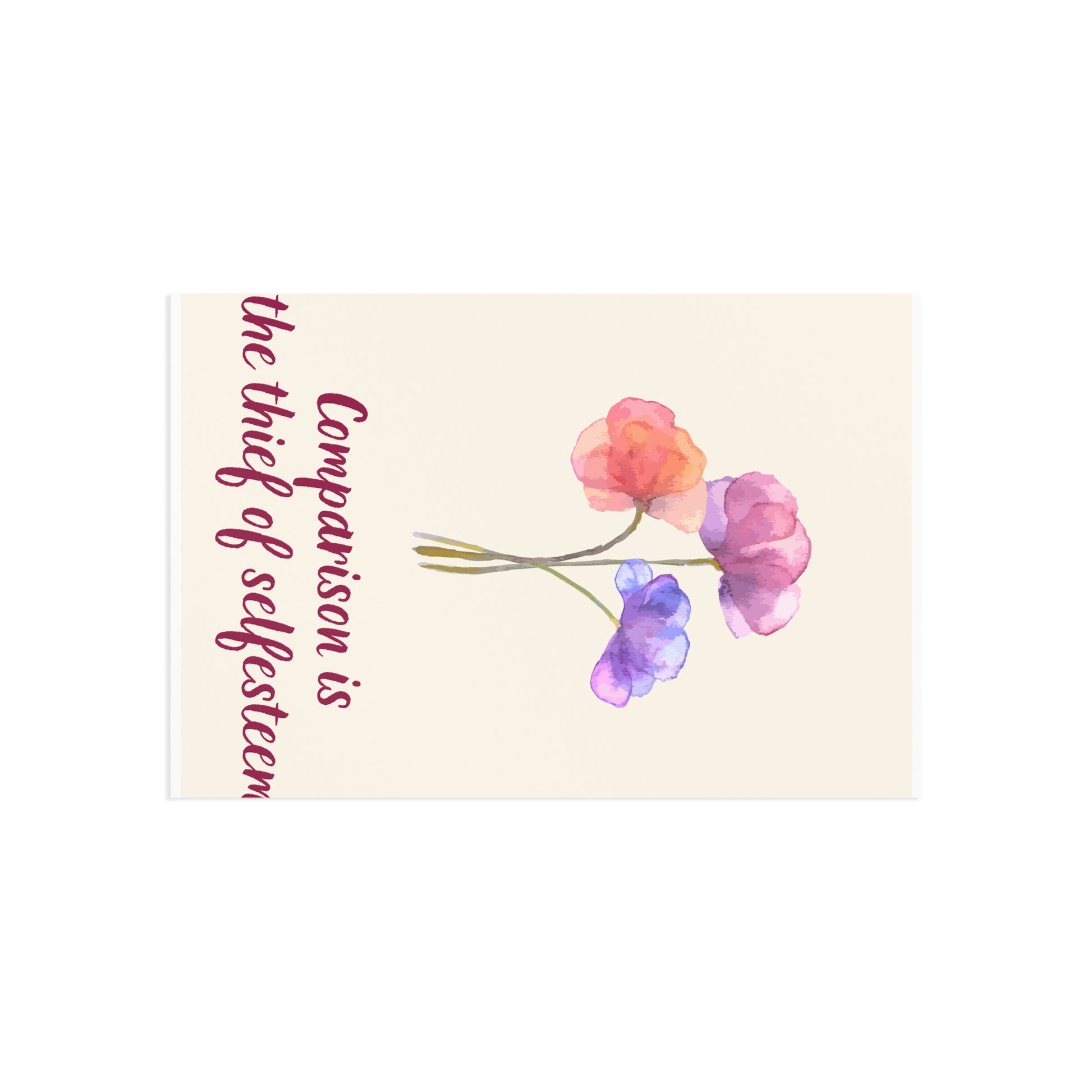 The Dreamer's Bookshop - Love Yourself Card "Comparison" - The Dreamer's Bookshop.