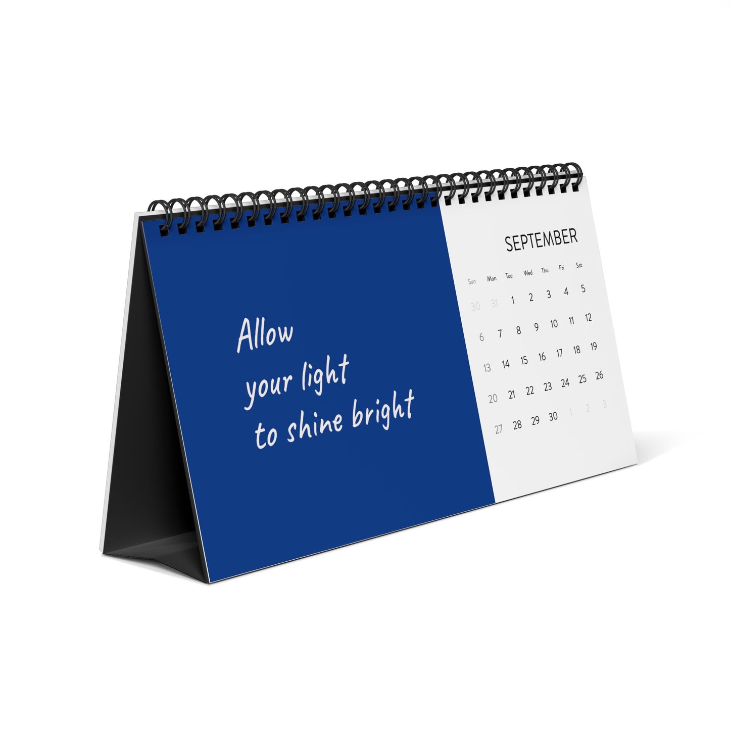 2026 Desktop Calendar – Inspirational Quotes & Monthly Grid