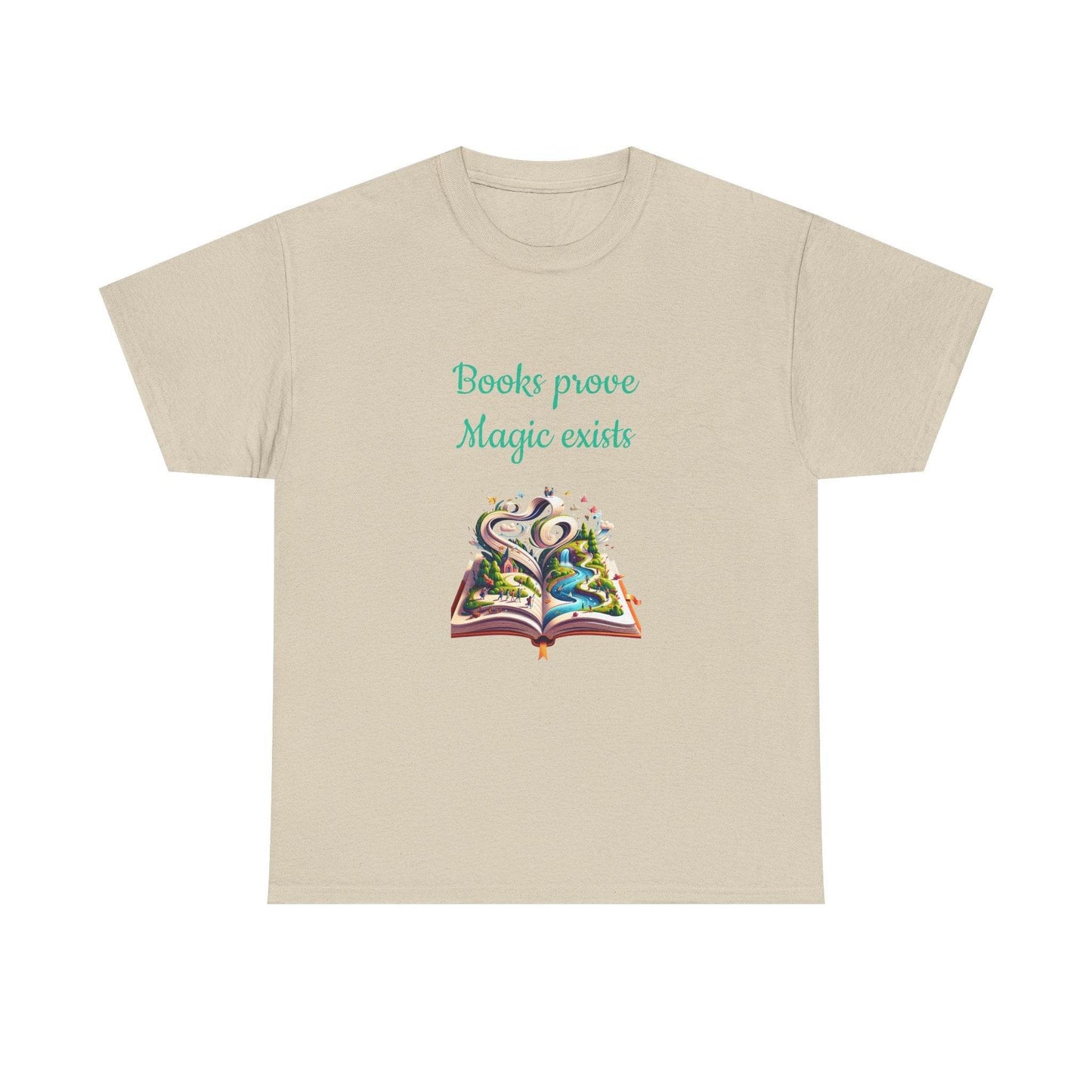 Magic exists - Unisex Heavy Cotton Tee for Book Lovers - The Dreamer's Bookshop.