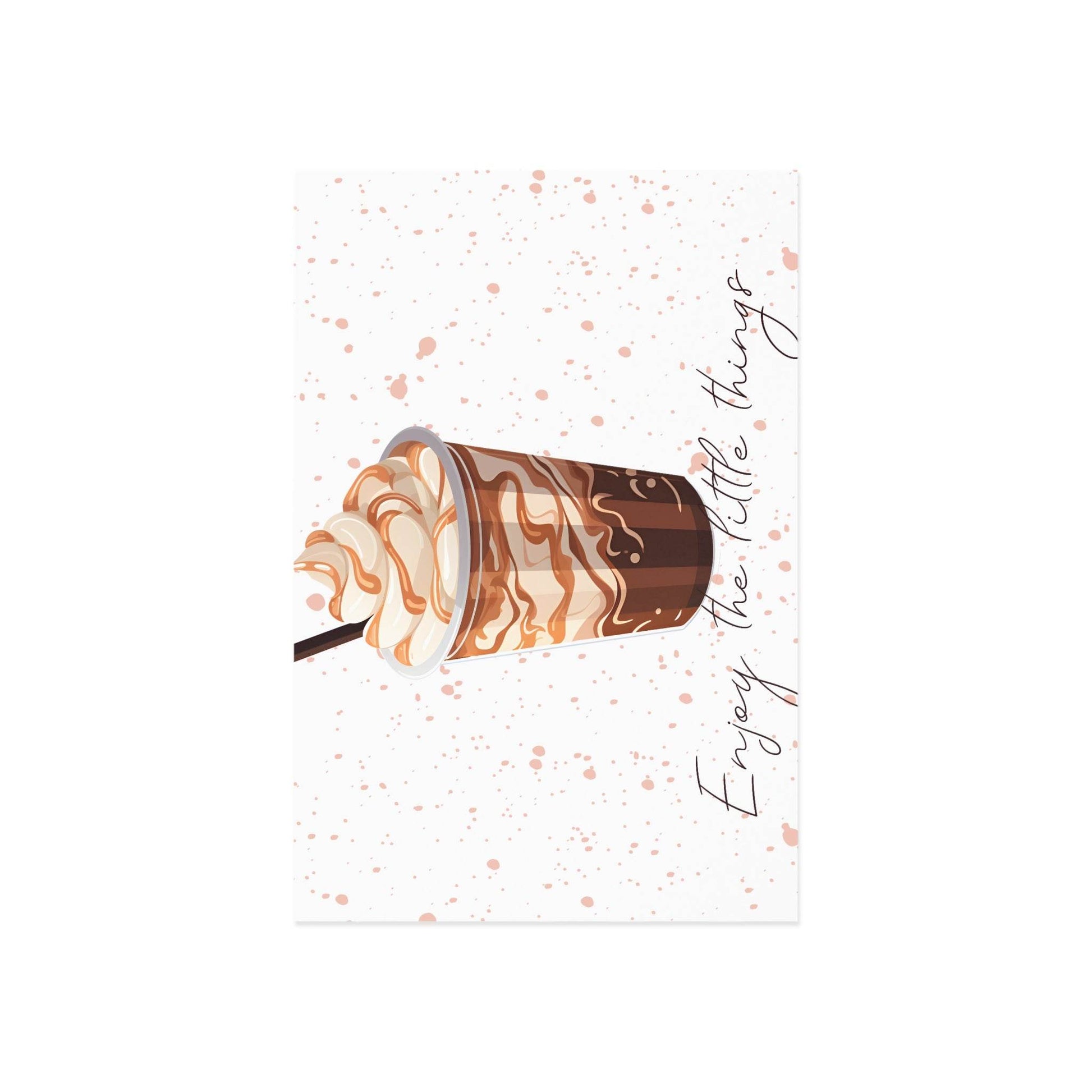 The Dreamer's Bookshop "Iced Coffee" Enjoy the Little Things Card - The Dreamer's Bookshop.