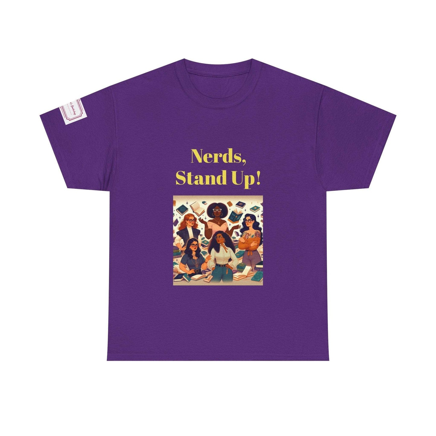 Nerds Stand Up - Graphic Unisex Heavy Cotton Tee - Book Lovers - The Dreamer's Bookshop.