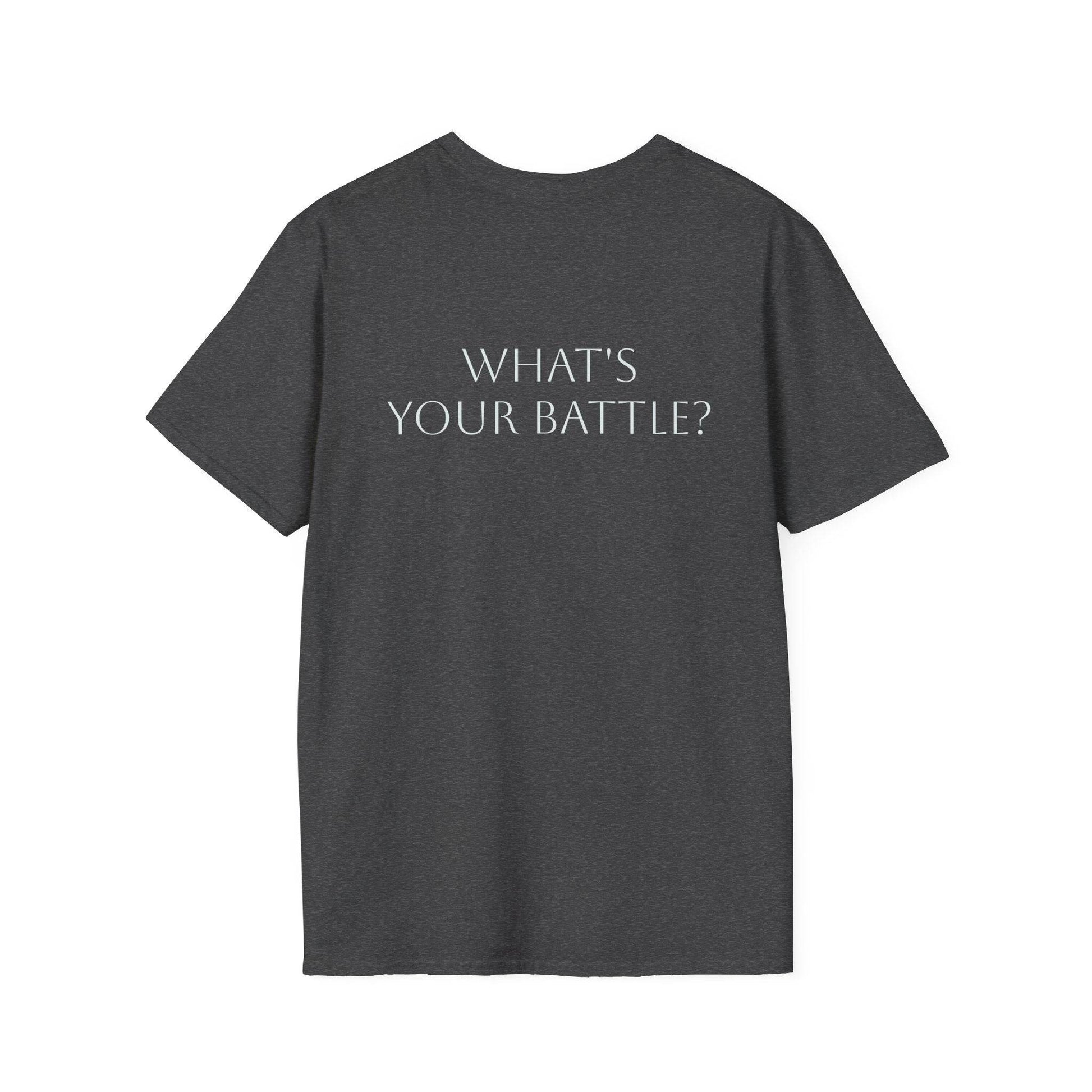 Anxiety Warrior Unisex Softstyle T-Shirt - What's Your Battle? - The Dreamer's Bookshop.
