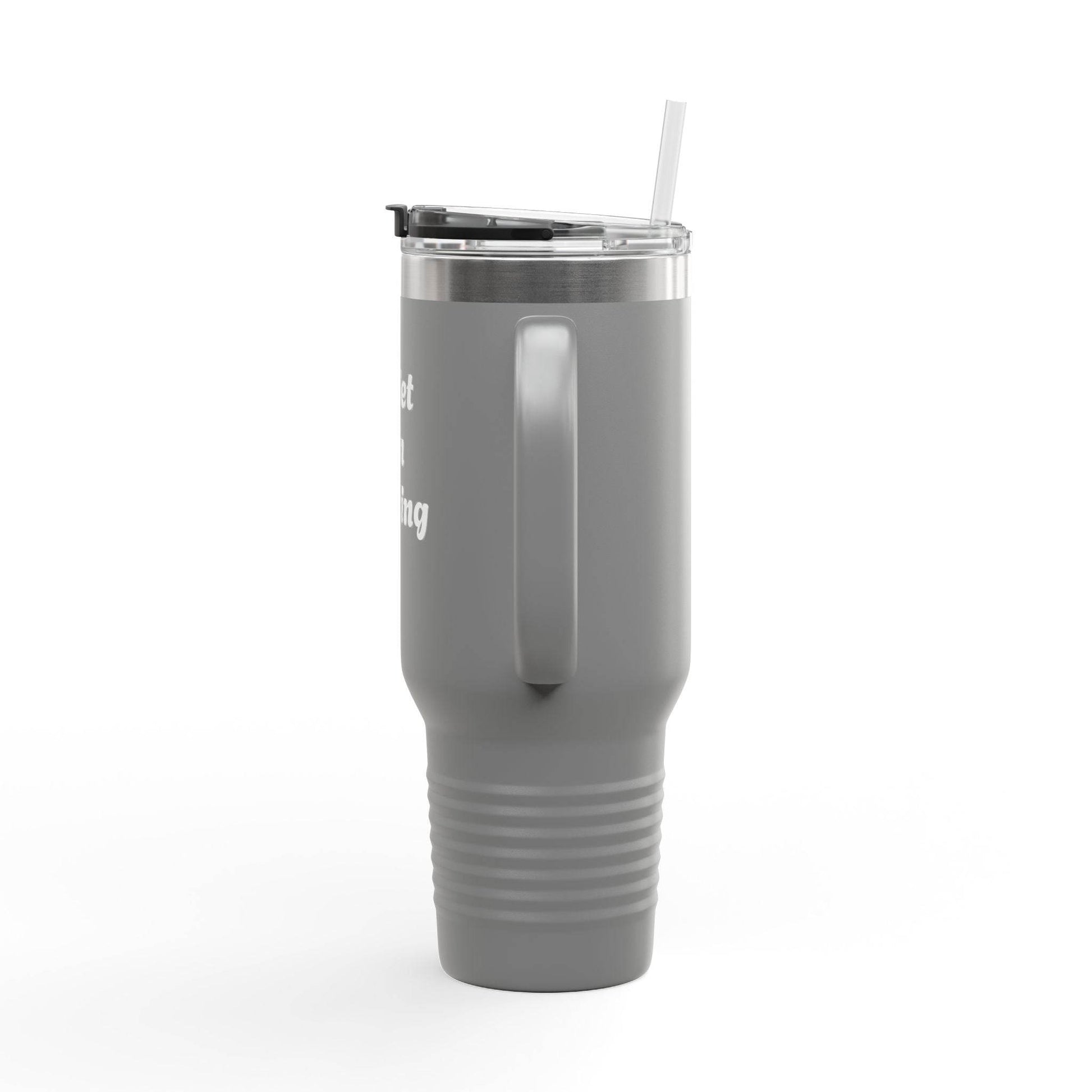 Quiet I'm Writing Insulated Travel Mug - 40oz Red Coffee Cup - The Dreamer's Bookshop.