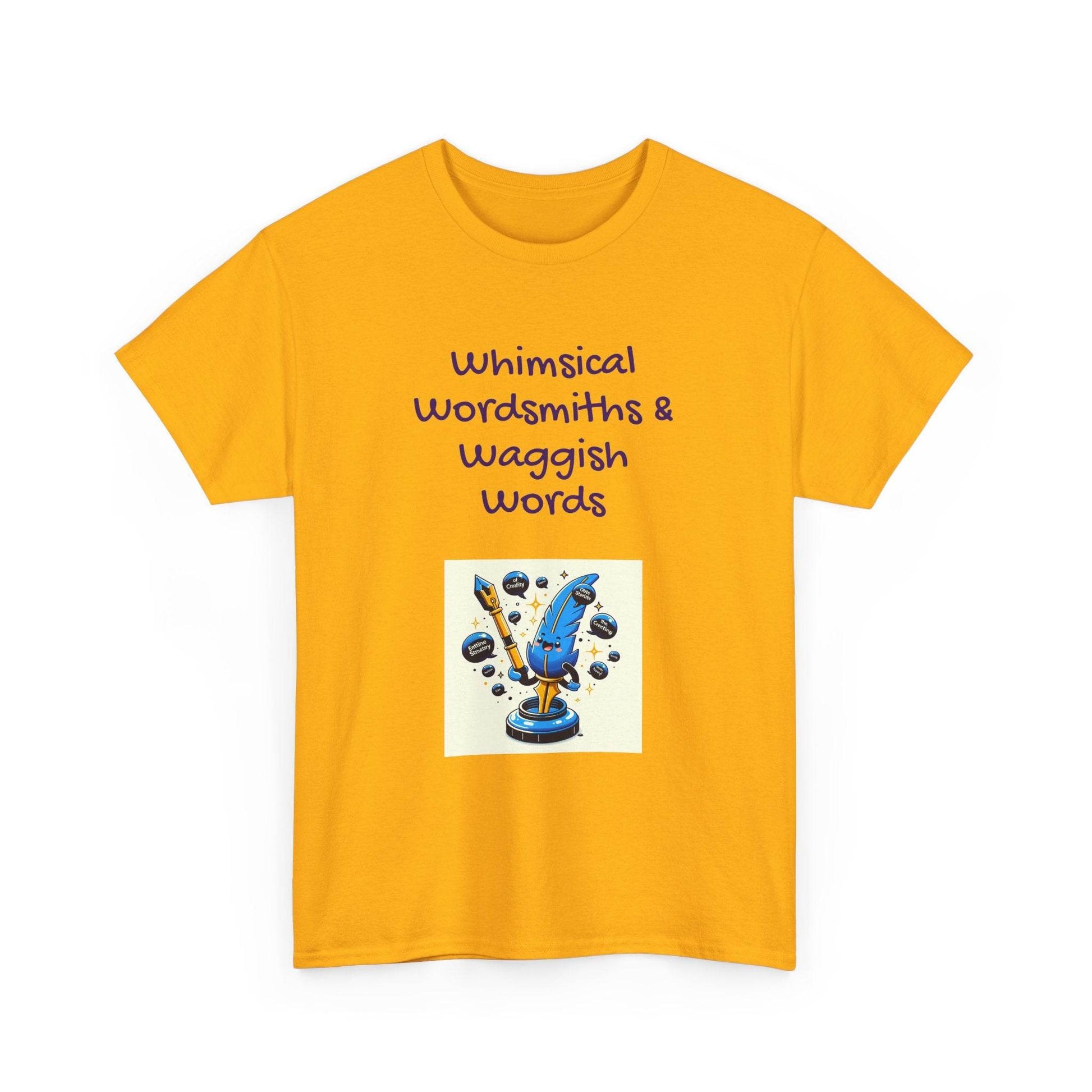 Whimsical Words Unisex Cotton Tee - Fun Graphic T-Shirt for Word Lovers - The Dreamer's Bookshop.