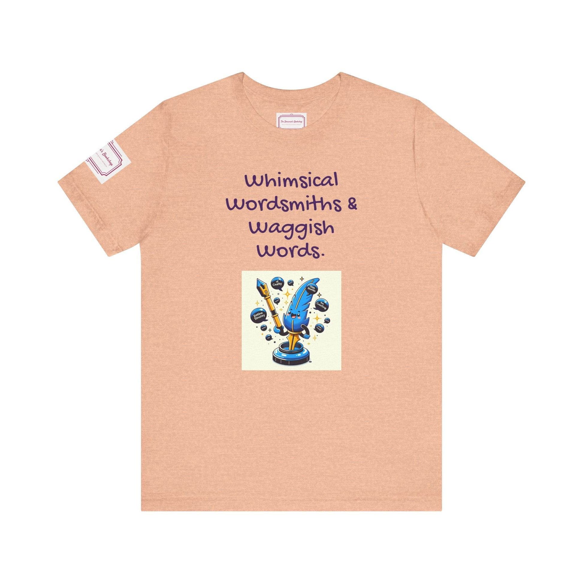 Whimsical Wordsmiths Tee - Fun Short Sleeve Shirt for Writers & Book Lovers - The Dreamer's Bookshop.
