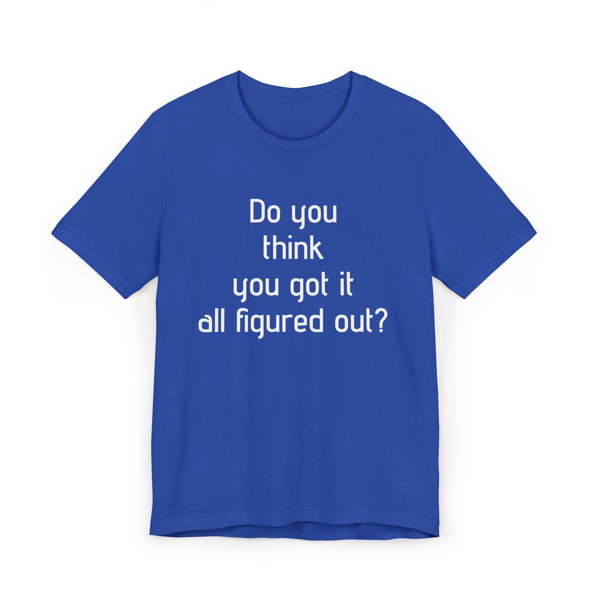 Inspirational Unisex Jersey T-Shirt - Think Again Vibe - The Dreamer's Bookshop.