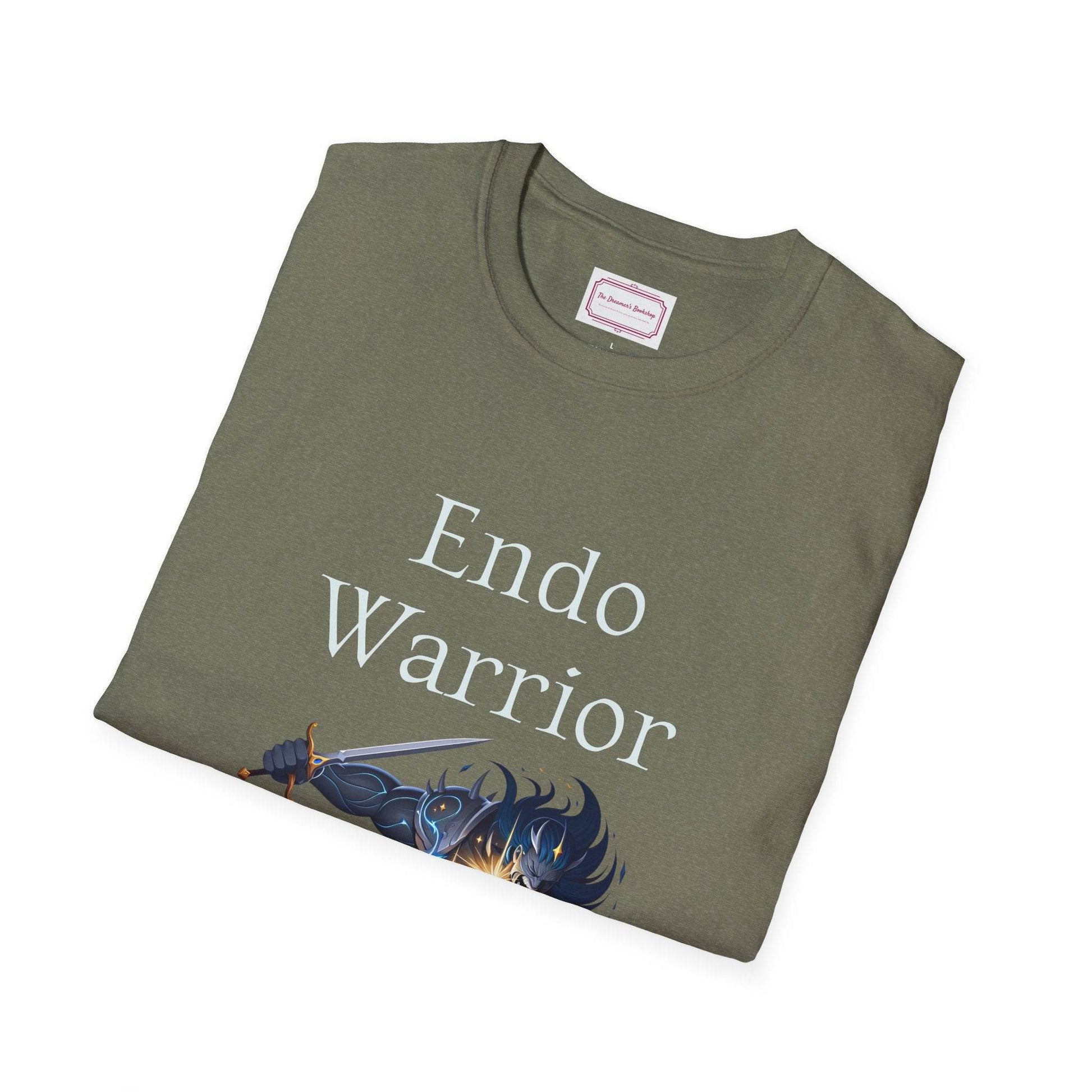 Endometriosis Warrior Unisex Softstyle T-Shirt - Embrace Your Battles - The Dreamer's Bookshop.