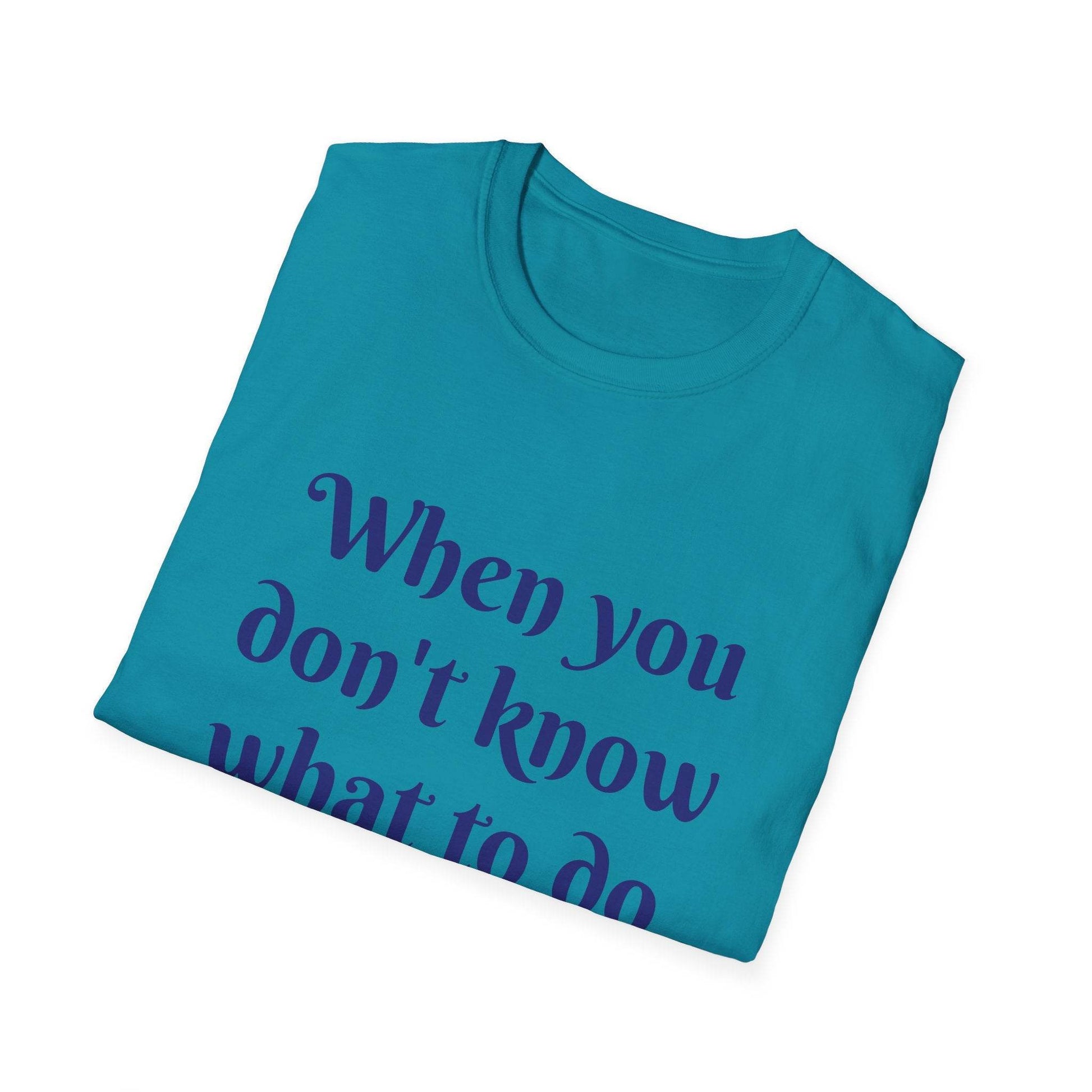 Inspirational Unisex Softstyle T-Shirt - 'Just Breathe' Motivational Design - The Dreamer's Bookshop.