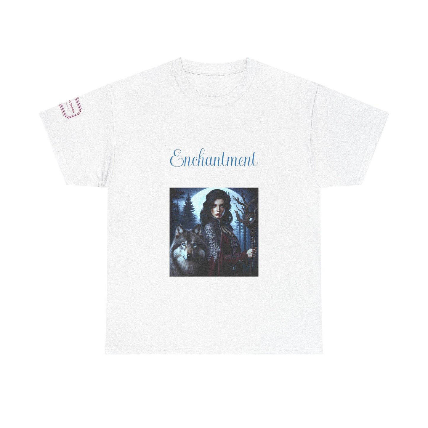 Enchanting Wolf Graphic Unisex Heavy Cotton Tee - The Dreamer's Bookshop.