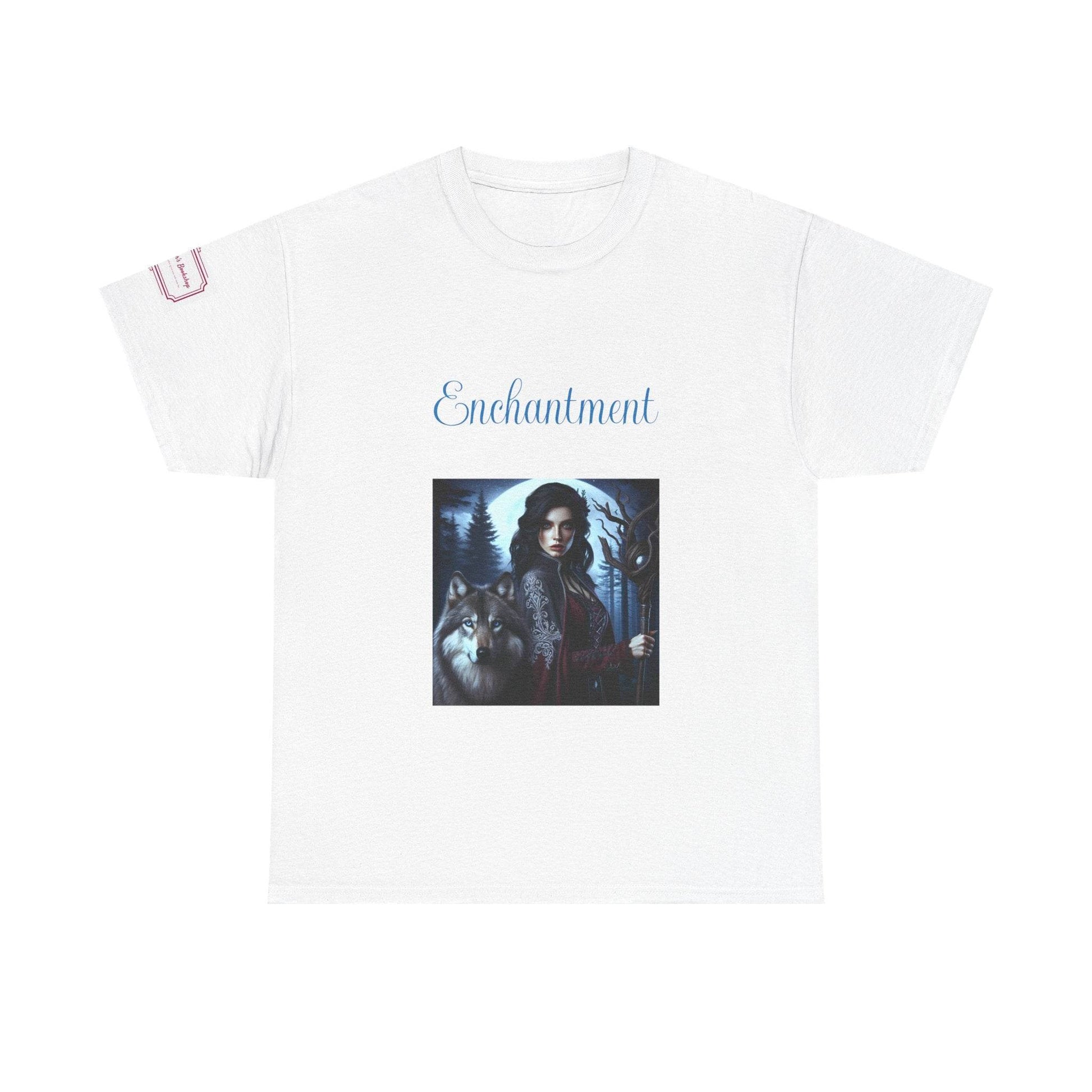 Enchanting Wolf Graphic Unisex Heavy Cotton Tee - The Dreamer's Bookshop.